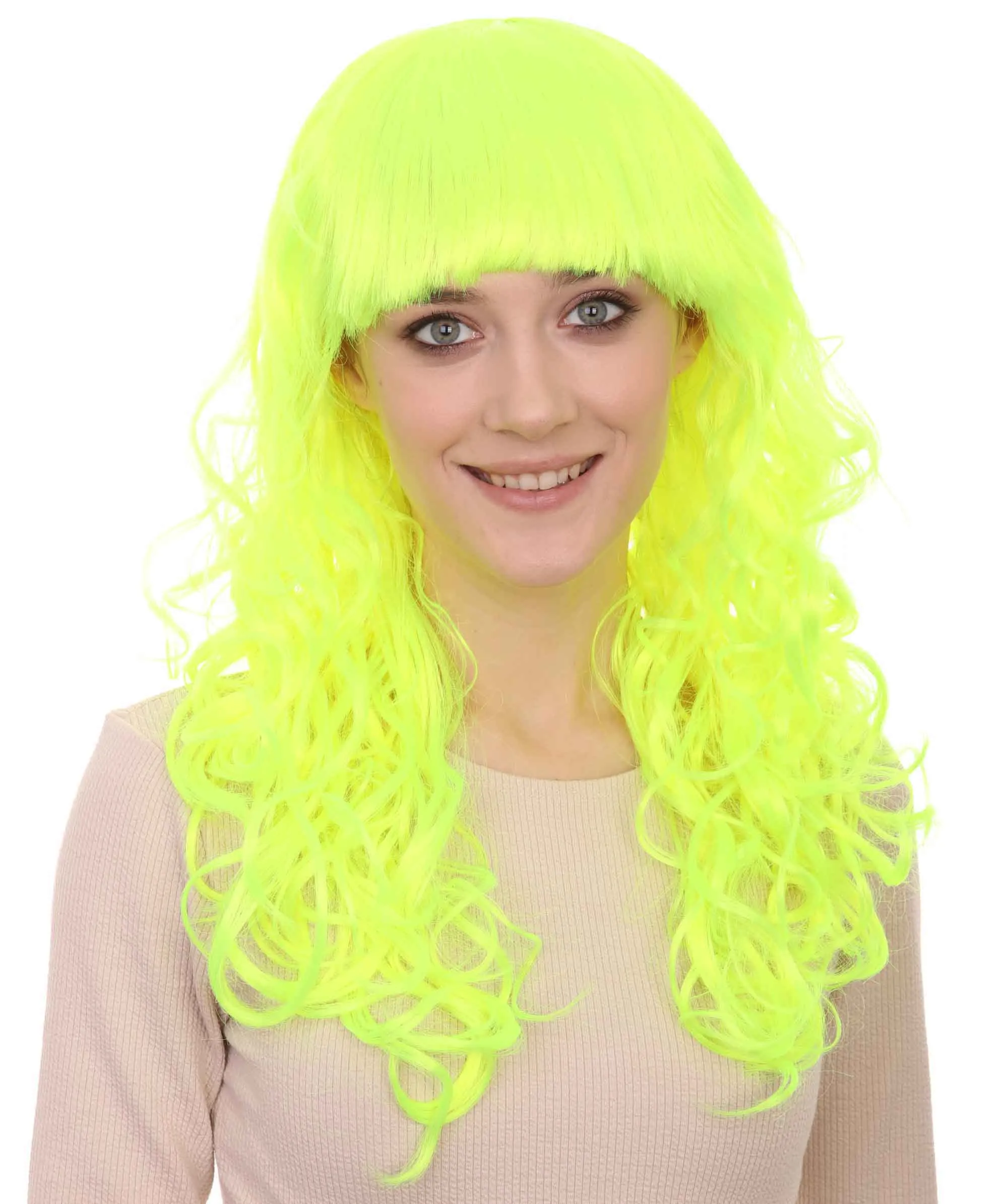 Women's Wig for Cosplay Anti-Hero Girl , Long Curly Party Ready Fancy Cosplay Halloween Wigs , Premium Breathable Capless Cap