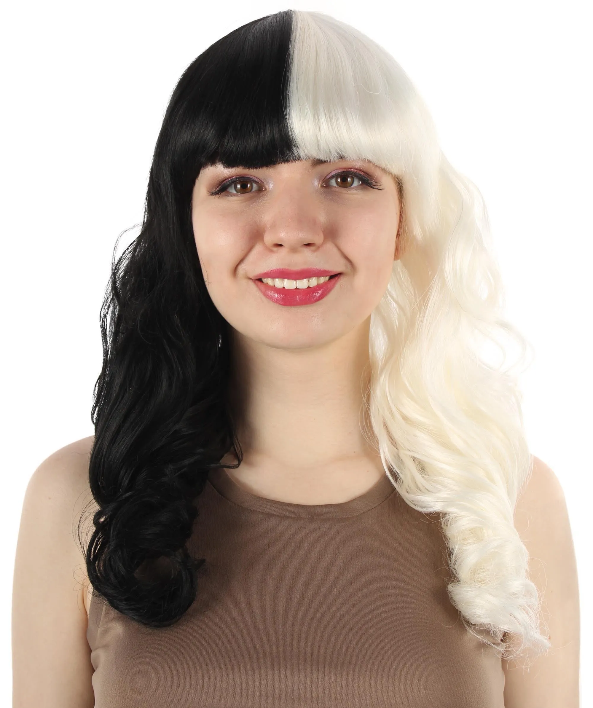 Women's Wig for Cosplay Anti-Hero Girl , Long Curly Party Ready Fancy Cosplay Halloween Wigs , Premium Breathable Capless Cap