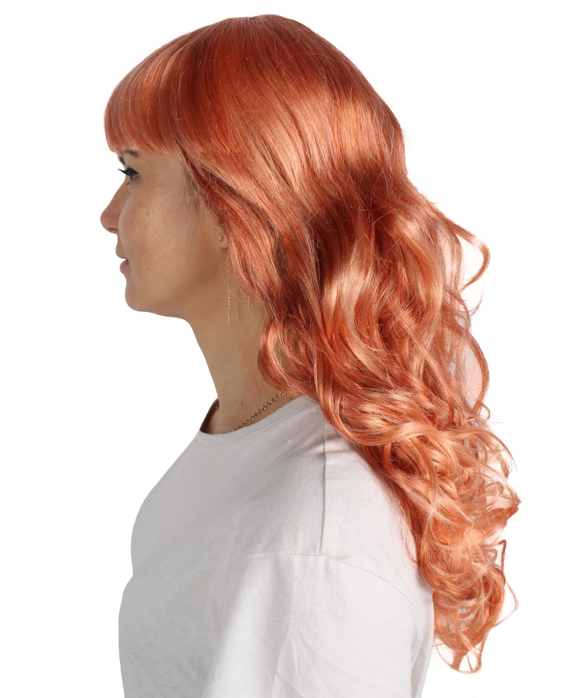 Women's Wig for Cosplay Anti-Hero Girl , Long Curly Party Ready Fancy Cosplay Halloween Wigs , Premium Breathable Capless Cap