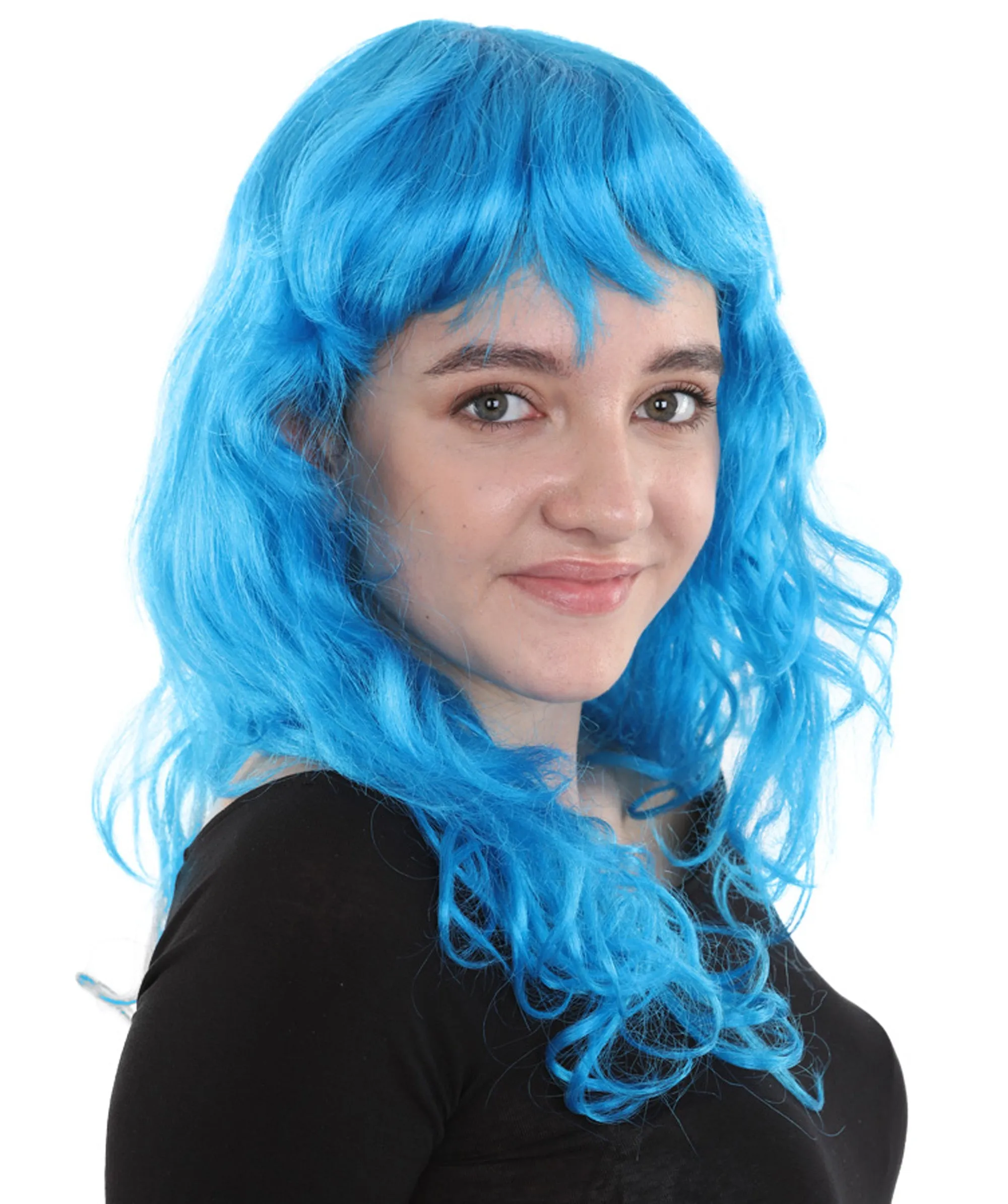 Women's Wig for Cosplay Anti-Hero Girl , Long Curly Party Ready Fancy Cosplay Halloween Wigs , Premium Breathable Capless Cap