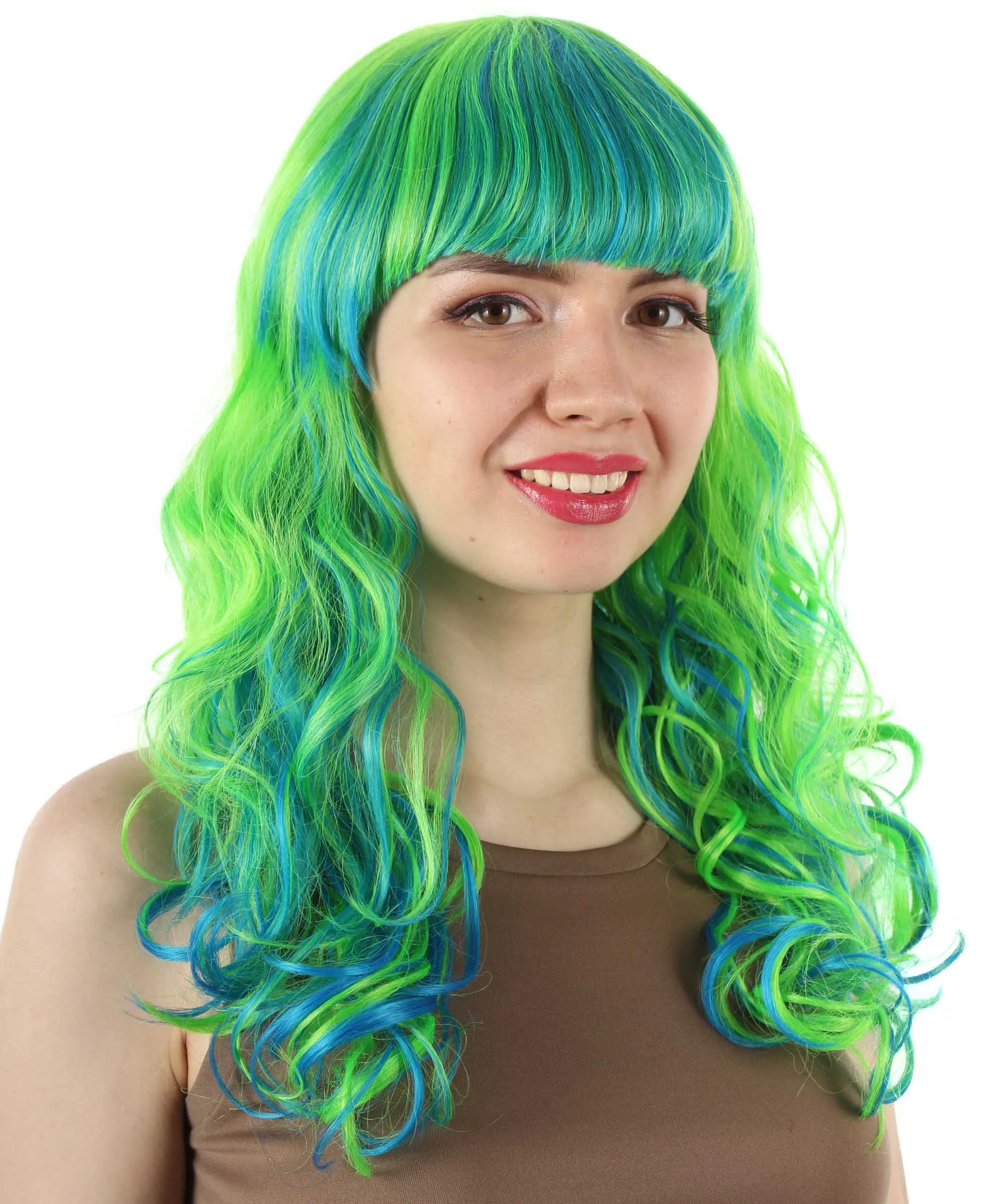 Women's Wig for Cosplay Anti-Hero Girl , Long Curly Party Ready Fancy Cosplay Halloween Wigs , Premium Breathable Capless Cap