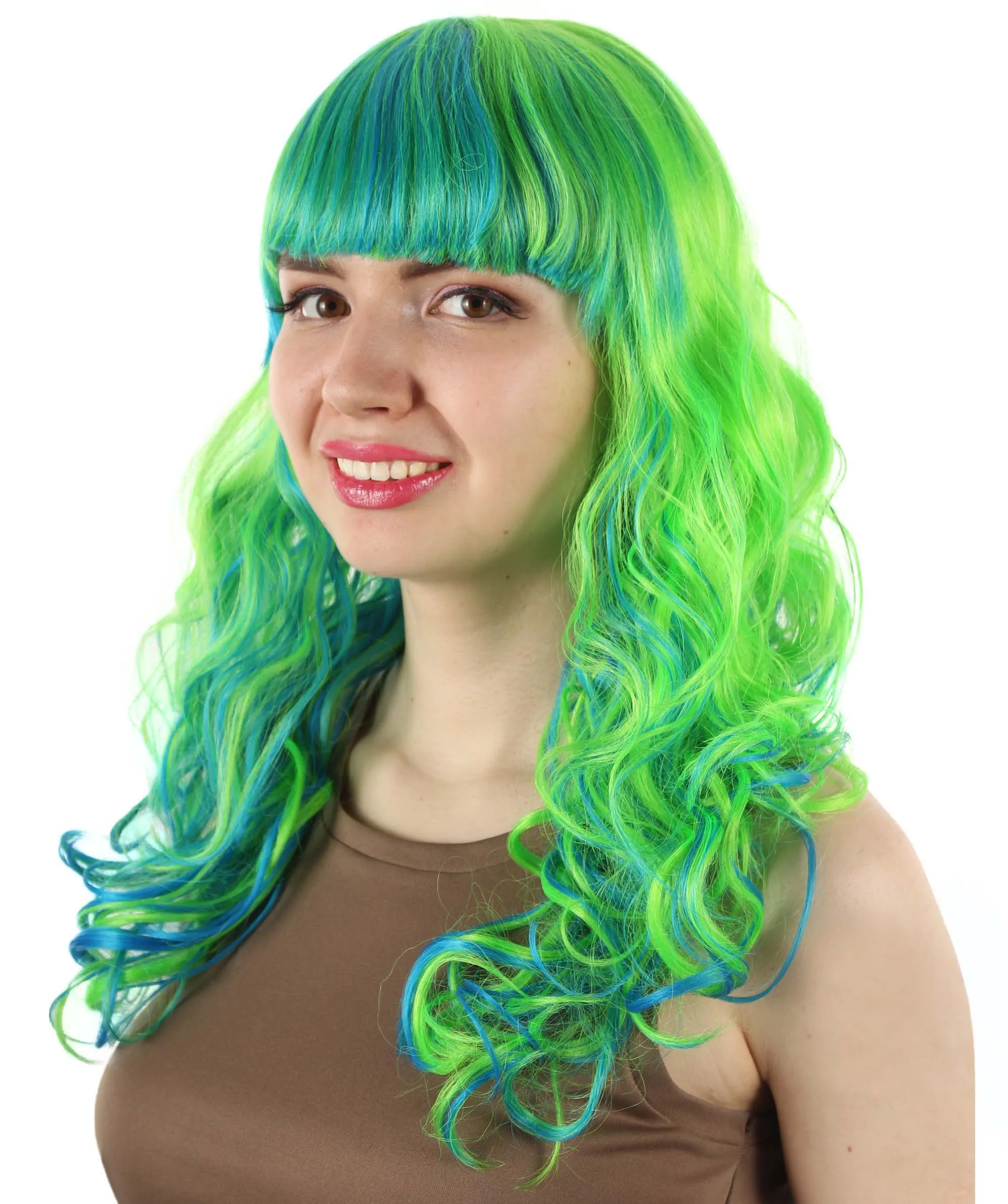Women's Wig for Cosplay Anti-Hero Girl , Long Curly Party Ready Fancy Cosplay Halloween Wigs , Premium Breathable Capless Cap