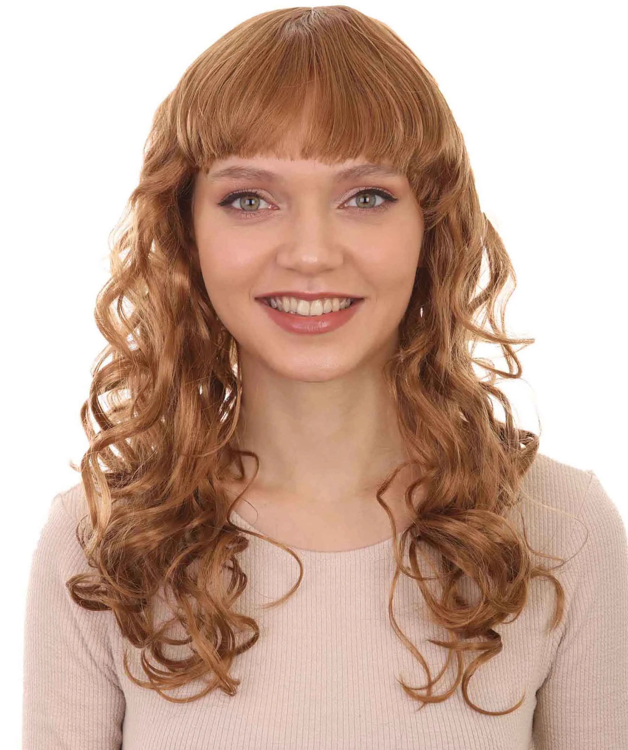 Women's Wig for Cosplay Anti-Hero Girl , Long Curly Party Ready Fancy Cosplay Halloween Wigs , Premium Breathable Capless Cap