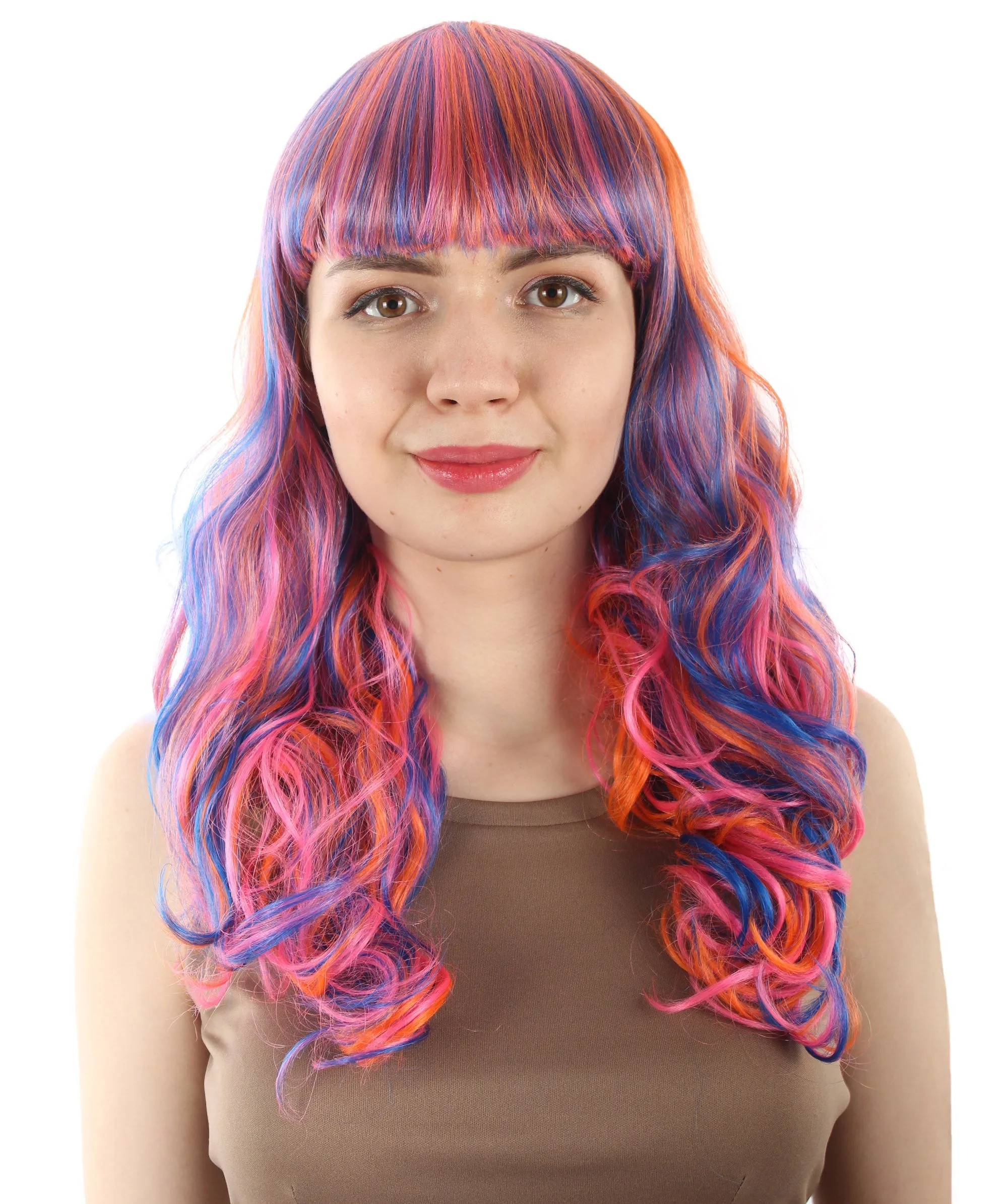 Women's Wig for Cosplay Anti-Hero Girl , Long Curly Party Ready Fancy Cosplay Halloween Wigs , Premium Breathable Capless Cap