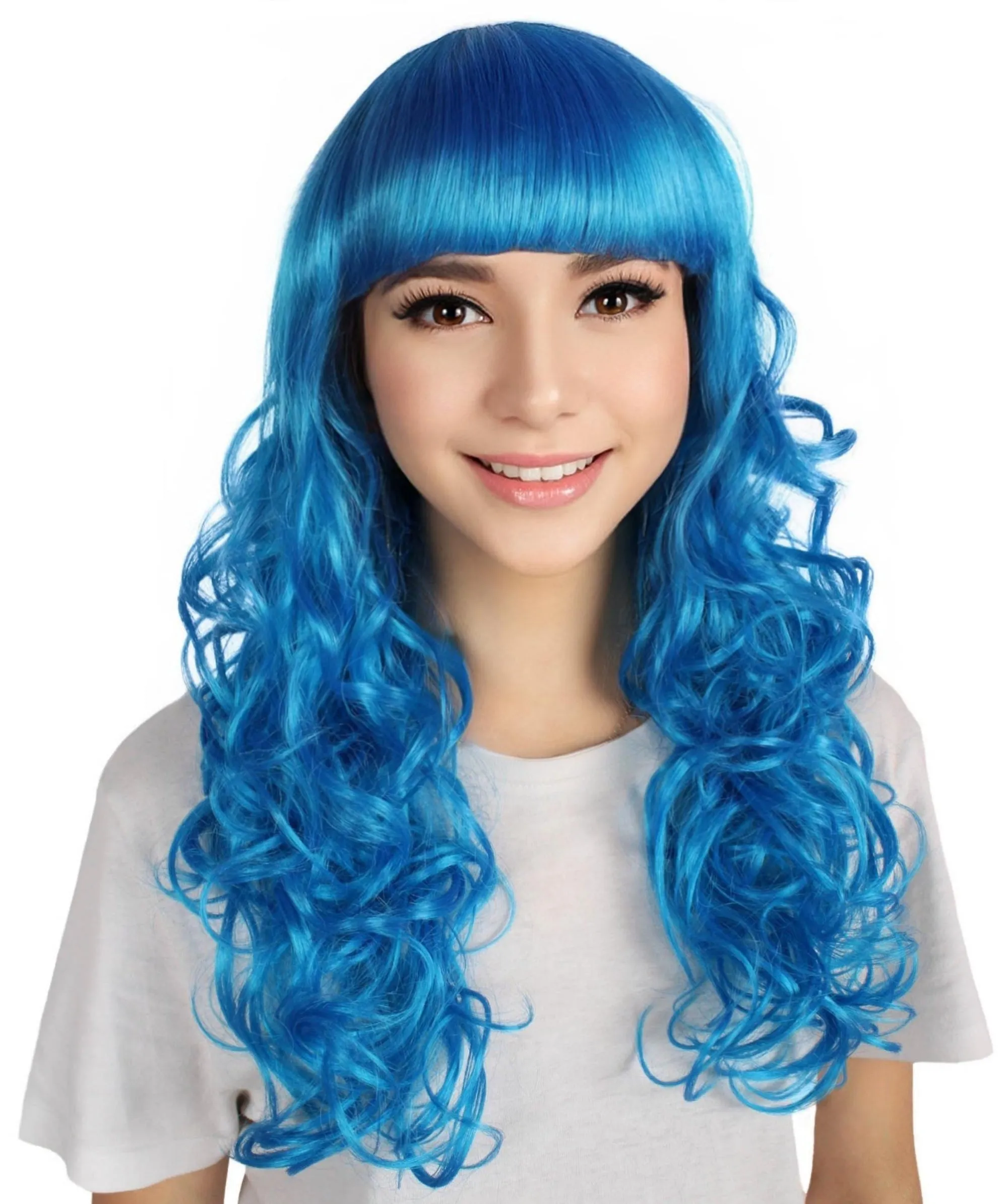 Women's Wig for Cosplay Anti-Hero Girl , Long Curly Party Ready Fancy Cosplay Halloween Wigs , Premium Breathable Capless Cap