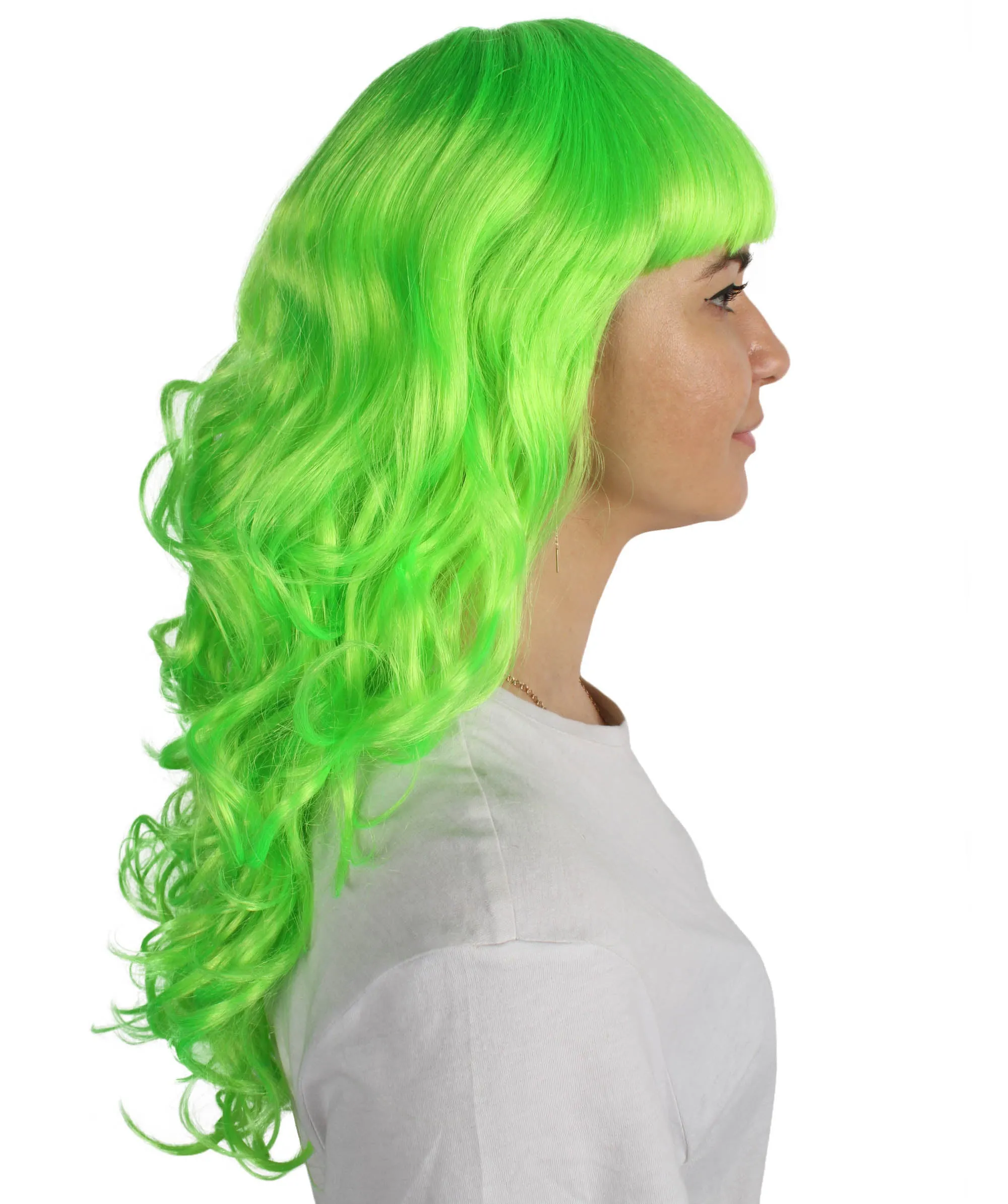 Women's Wig for Cosplay Anti-Hero Girl , Long Curly Party Ready Fancy Cosplay Halloween Wigs , Premium Breathable Capless Cap