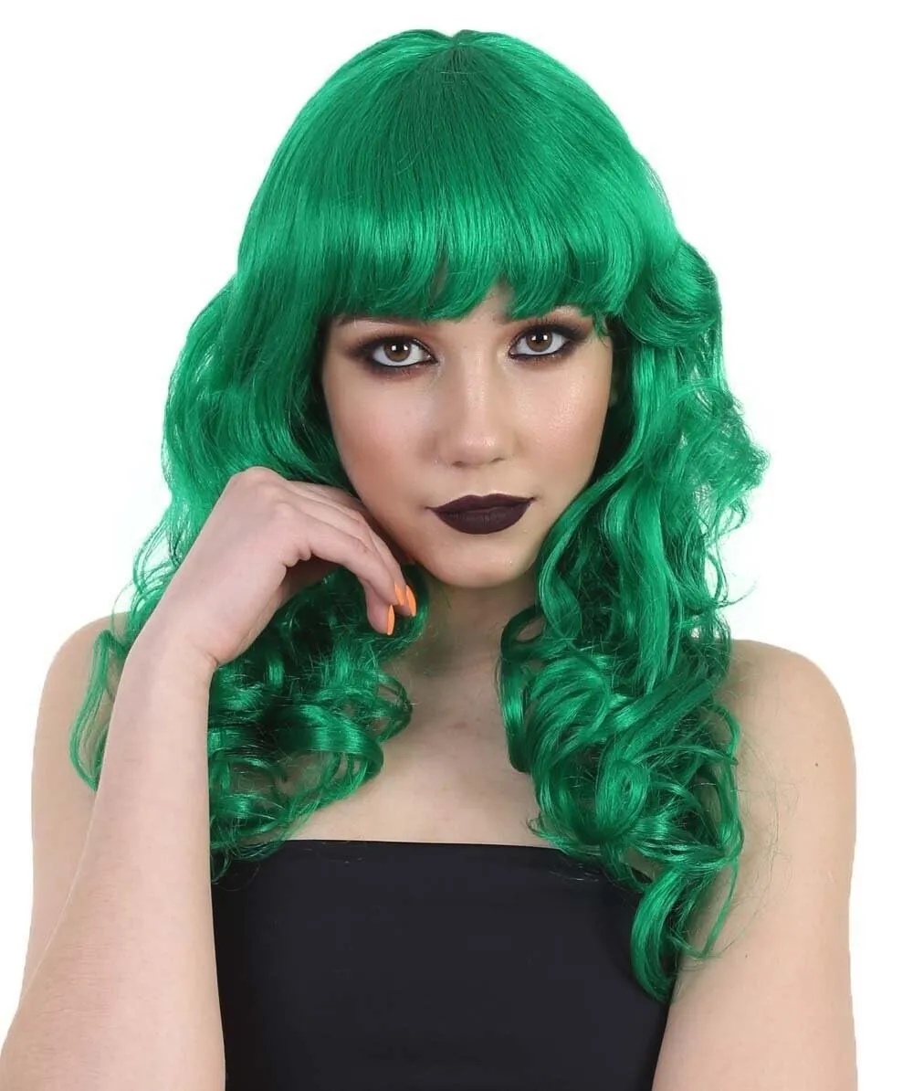 Women's Wig for Cosplay Anti-Hero Girl , Long Curly Party Ready Fancy Cosplay Halloween Wigs , Premium Breathable Capless Cap