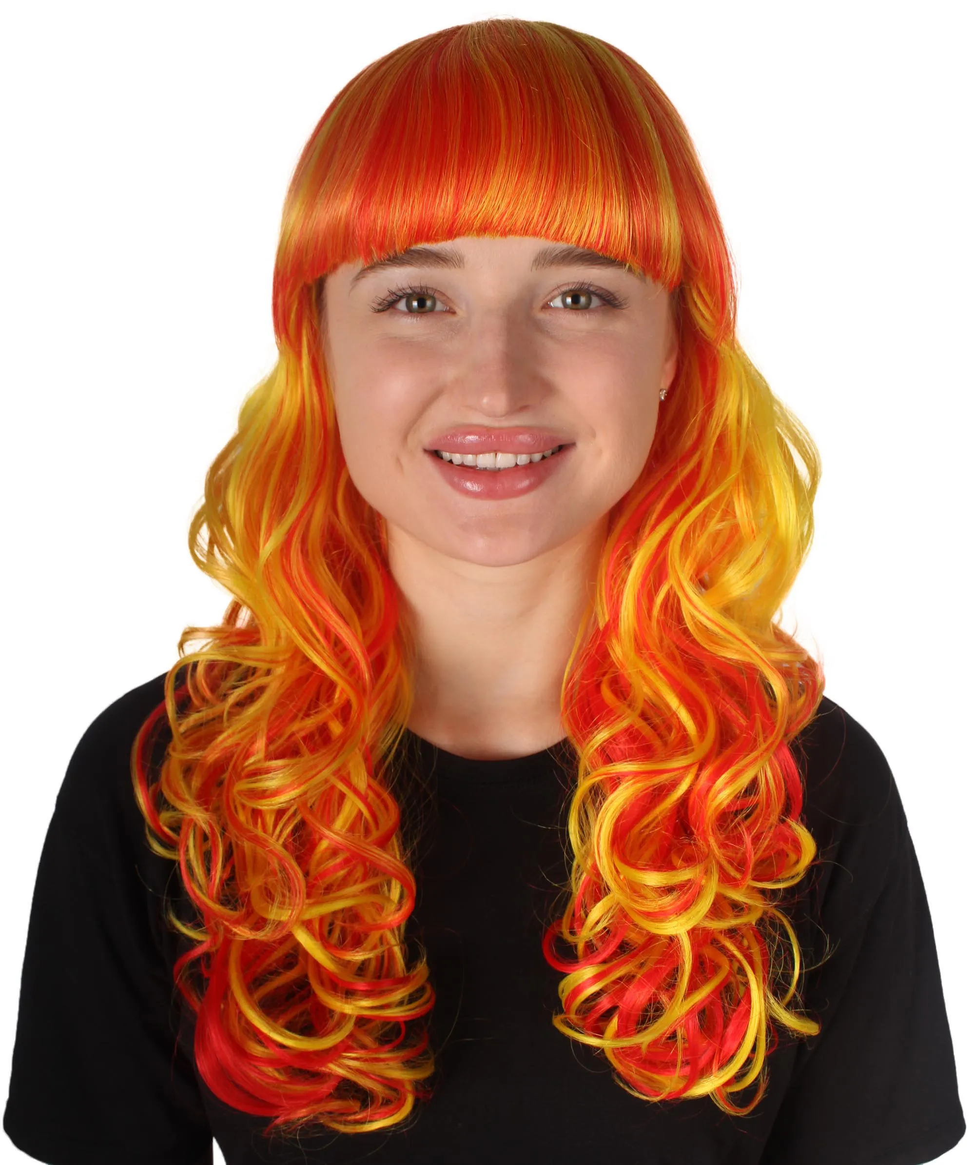 Women's Wig for Cosplay Anti-Hero Girl , Long Curly Party Ready Fancy Cosplay Halloween Wigs , Premium Breathable Capless Cap