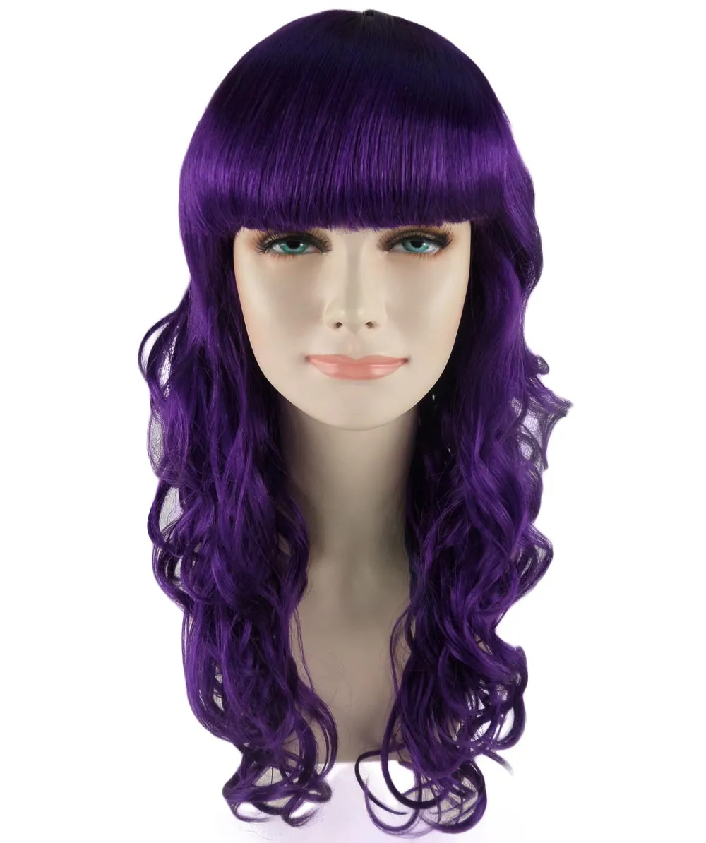 Women's Wig for Cosplay Anti-Hero Girl , Long Curly Party Ready Fancy Cosplay Halloween Wigs , Premium Breathable Capless Cap