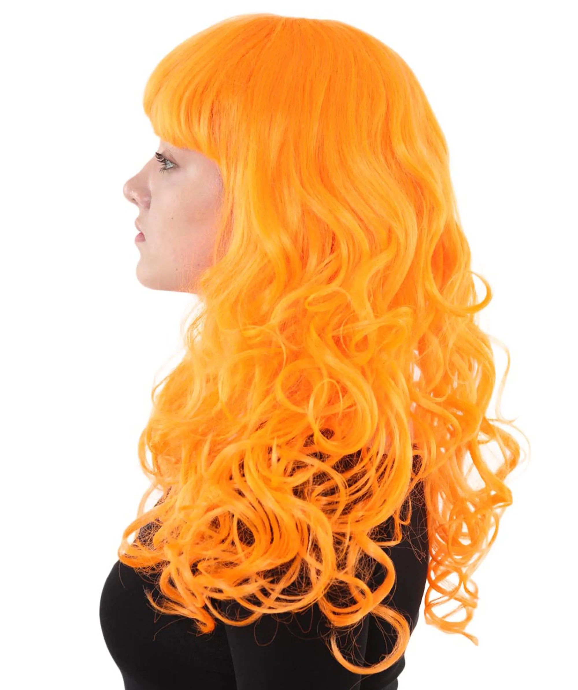 Women's Wig for Cosplay Anti-Hero Girl , Long Curly Party Ready Fancy Cosplay Halloween Wigs , Premium Breathable Capless Cap
