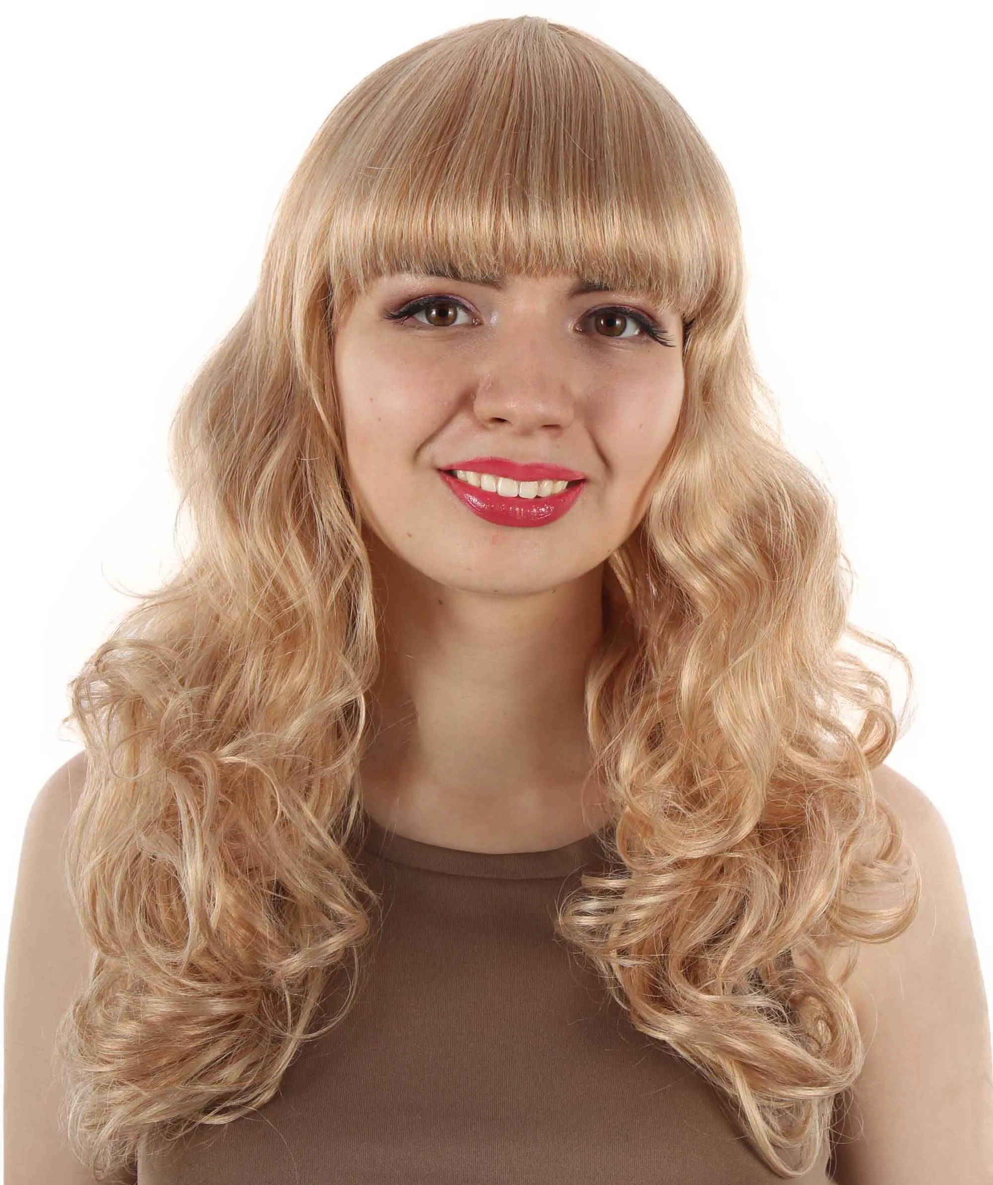 Women's Wig for Cosplay Anti-Hero Girl , Long Curly Party Ready Fancy Cosplay Halloween Wigs , Premium Breathable Capless Cap