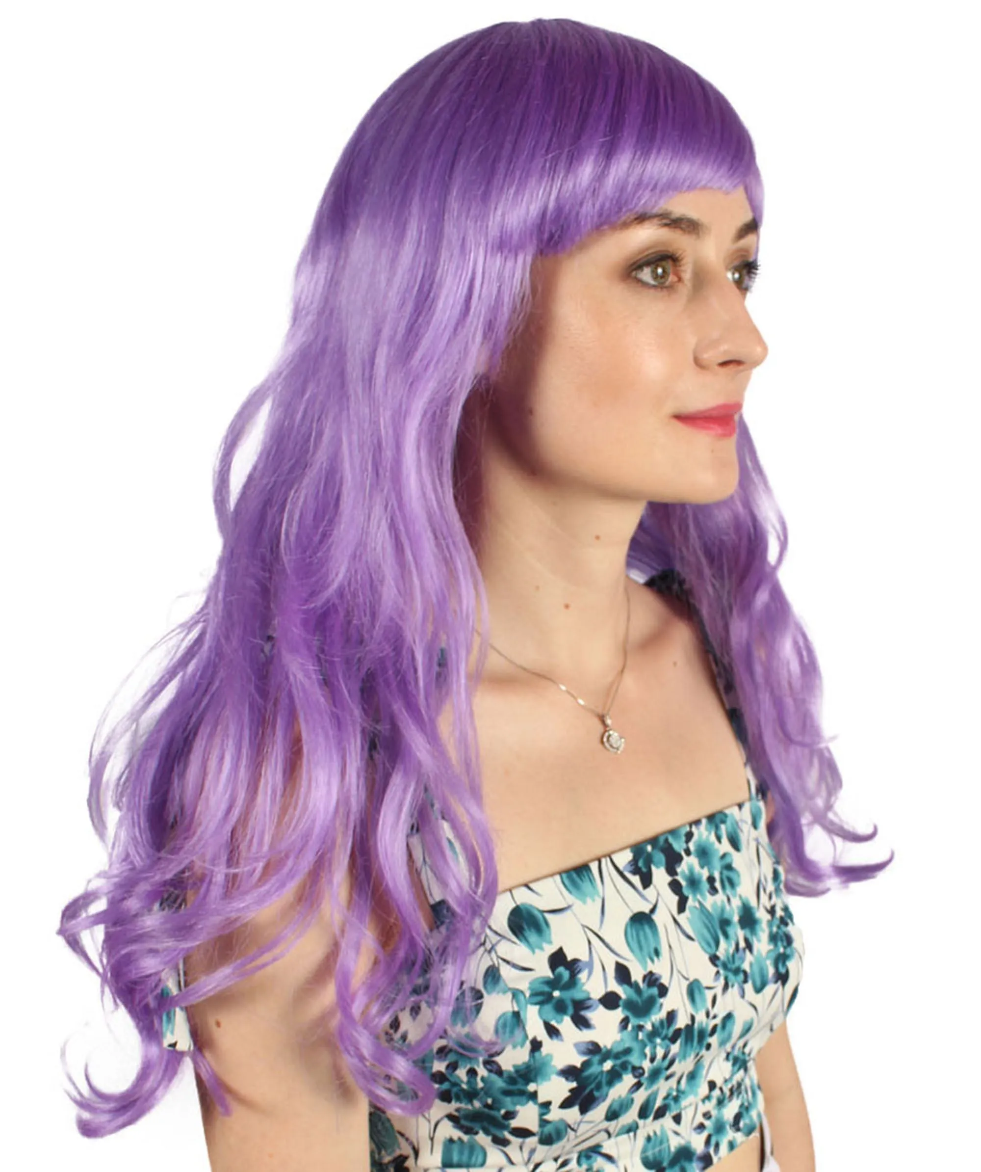 Women's Wig for Cosplay Anti-Hero Girl , Long Curly Party Ready Fancy Cosplay Halloween Wigs , Premium Breathable Capless Cap