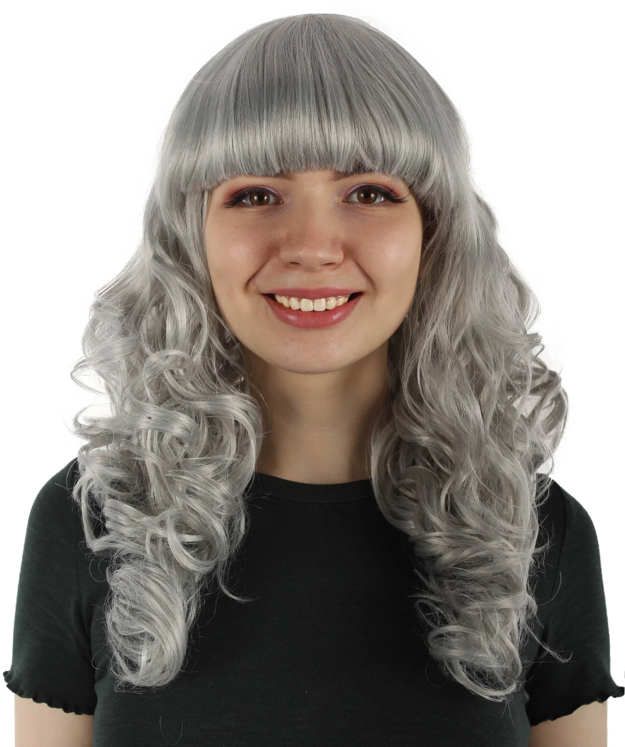 Women's Wig for Cosplay Anti-Hero Girl , Long Curly Party Ready Fancy Cosplay Halloween Wigs , Premium Breathable Capless Cap