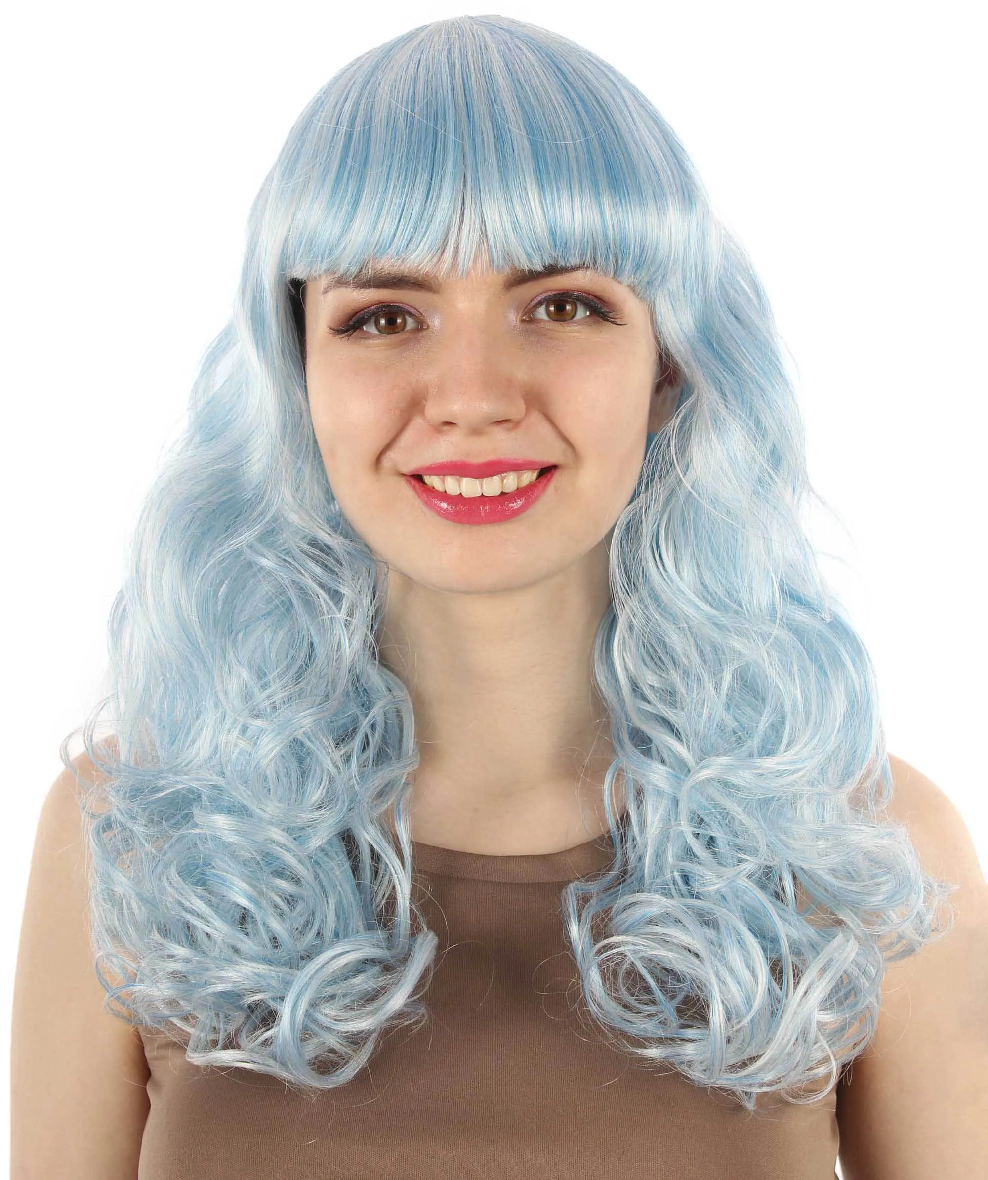 Women's Wig for Cosplay Anti-Hero Girl , Long Curly Party Ready Fancy Cosplay Halloween Wigs , Premium Breathable Capless Cap