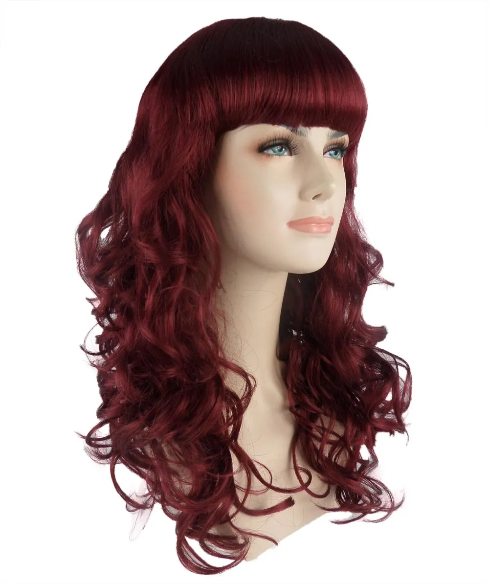 Women's Wig for Cosplay Anti-Hero Girl , Long Curly Party Ready Fancy Cosplay Halloween Wigs , Premium Breathable Capless Cap