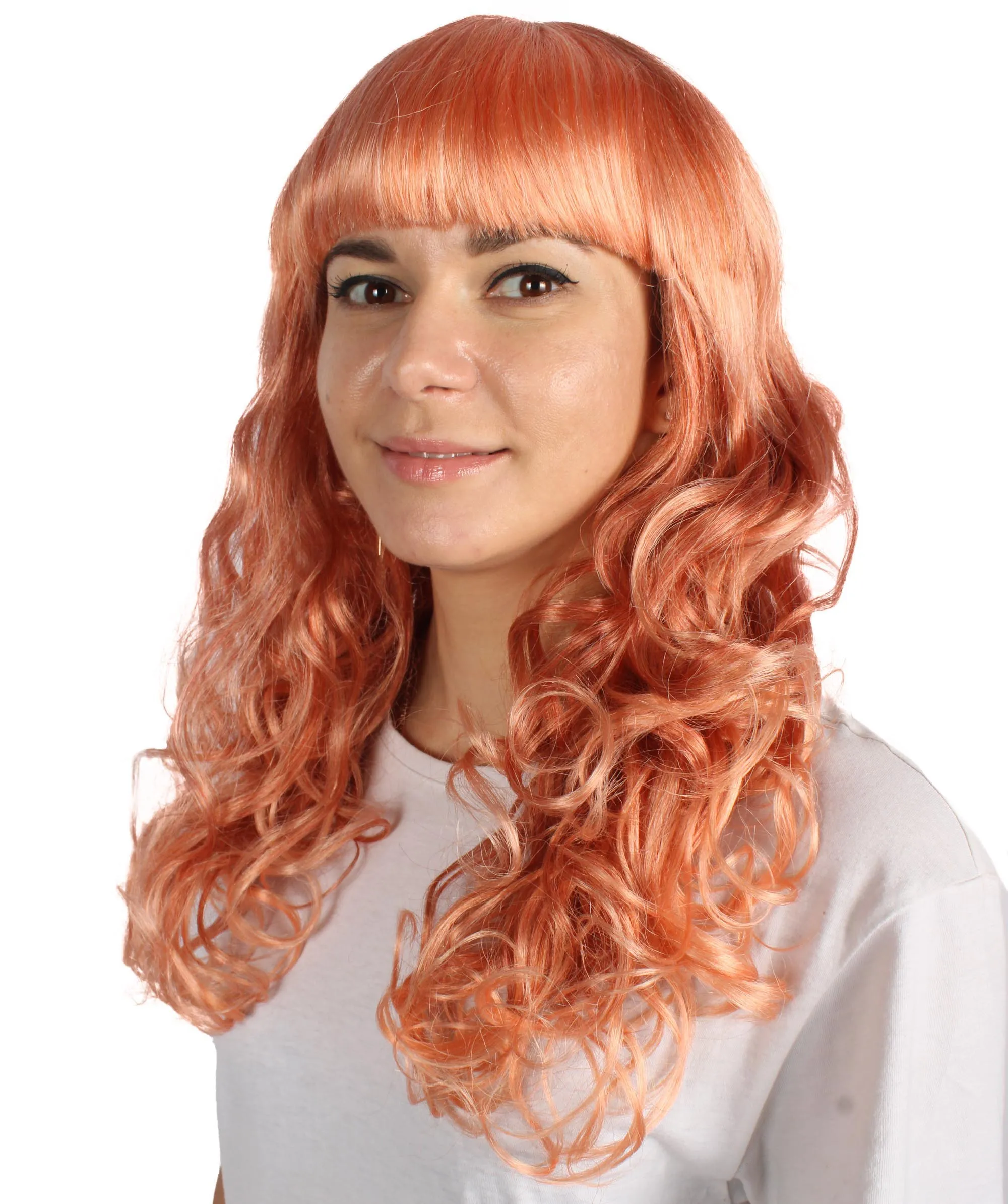 Women's Wig for Cosplay Anti-Hero Girl , Long Curly Party Ready Fancy Cosplay Halloween Wigs , Premium Breathable Capless Cap