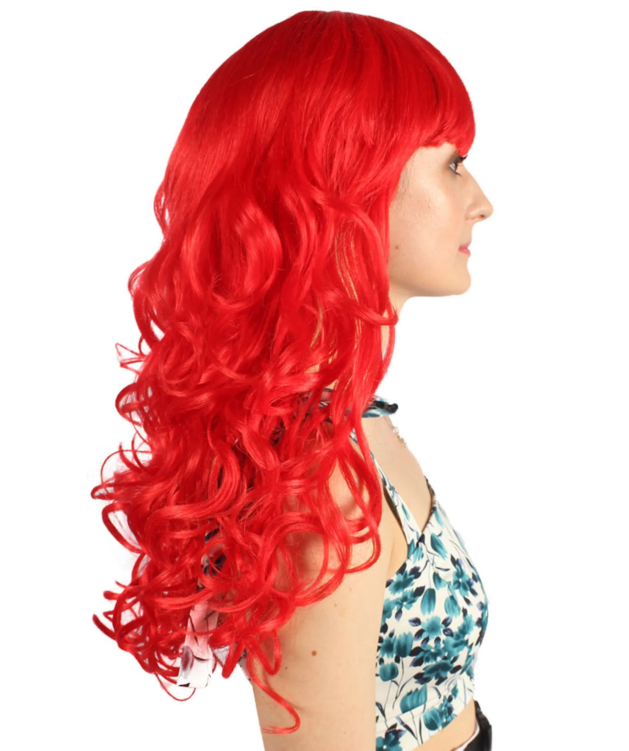Women's Wig for Cosplay Anti-Hero Girl , Long Curly Party Ready Fancy Cosplay Halloween Wigs , Premium Breathable Capless Cap