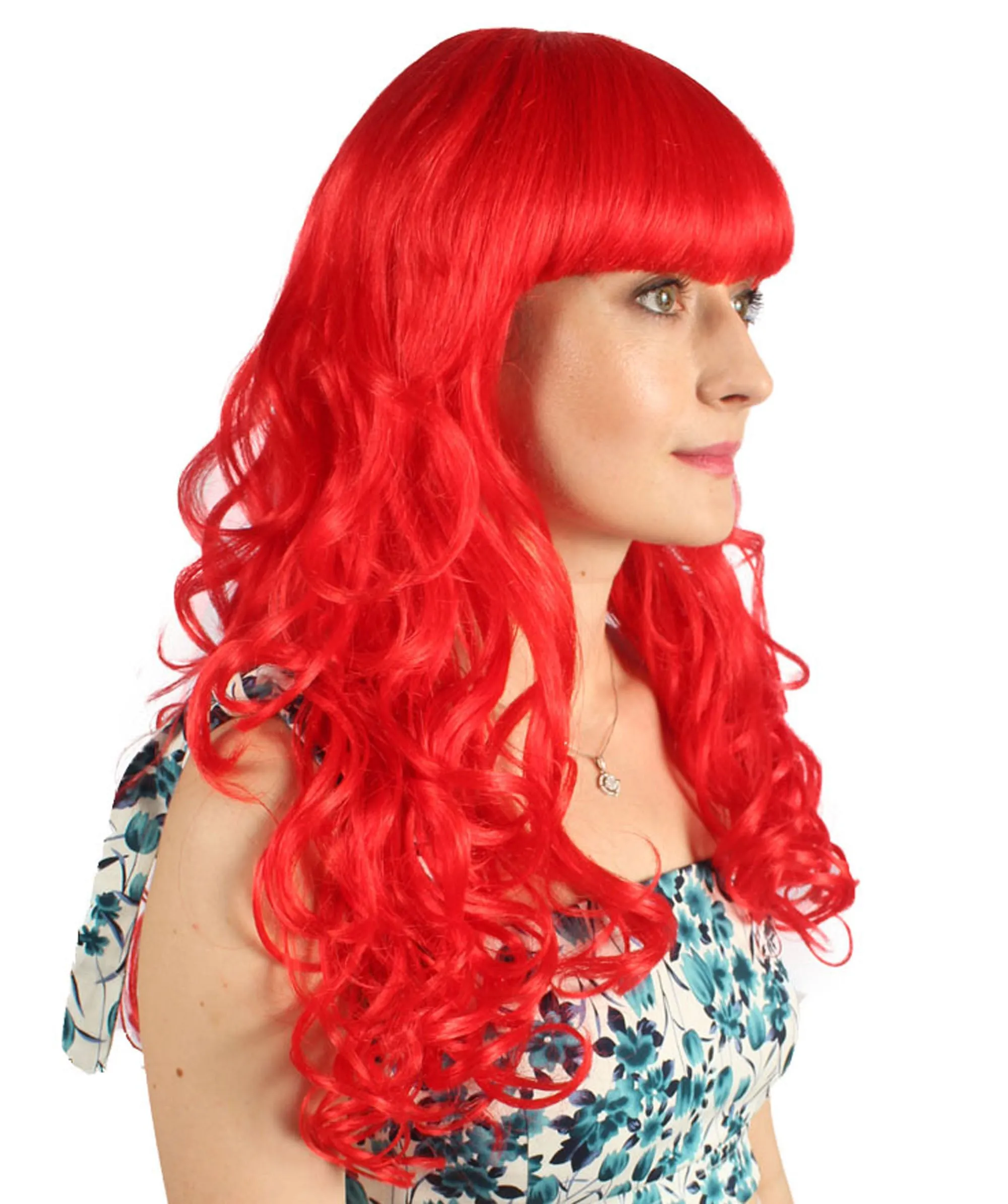 Women's Wig for Cosplay Anti-Hero Girl , Long Curly Party Ready Fancy Cosplay Halloween Wigs , Premium Breathable Capless Cap