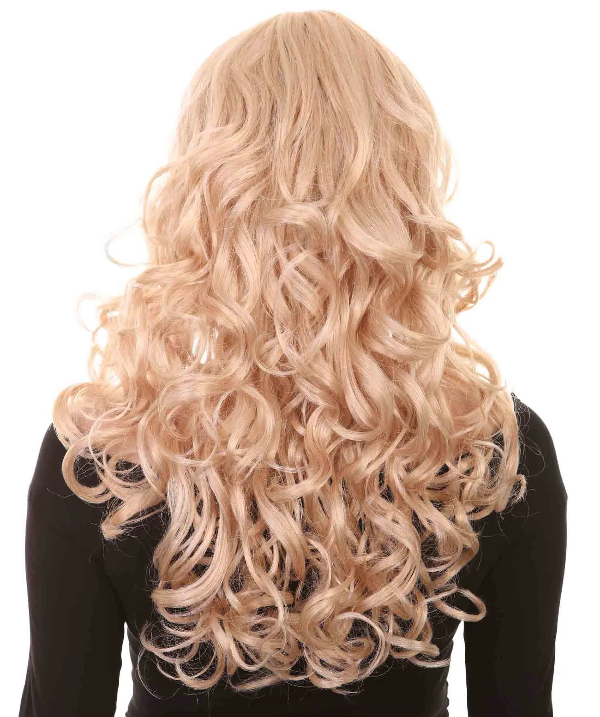 Women's Wig for Cosplay Anti-Hero Girl , Long Curly Party Ready Fancy Cosplay Halloween Wigs , Premium Breathable Capless Cap