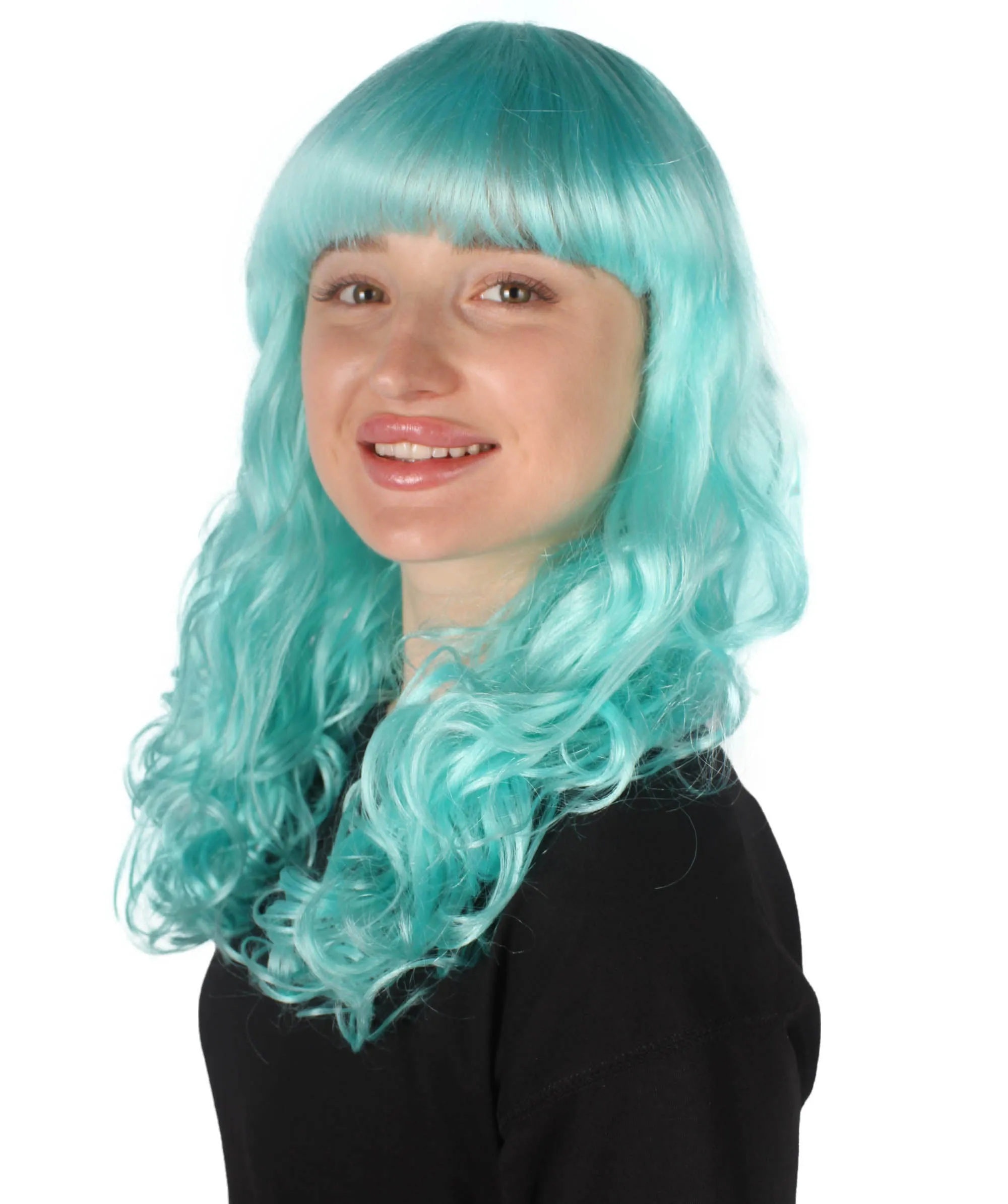 Women's Wig for Cosplay Anti-Hero Girl , Long Curly Party Ready Fancy Cosplay Halloween Wigs , Premium Breathable Capless Cap