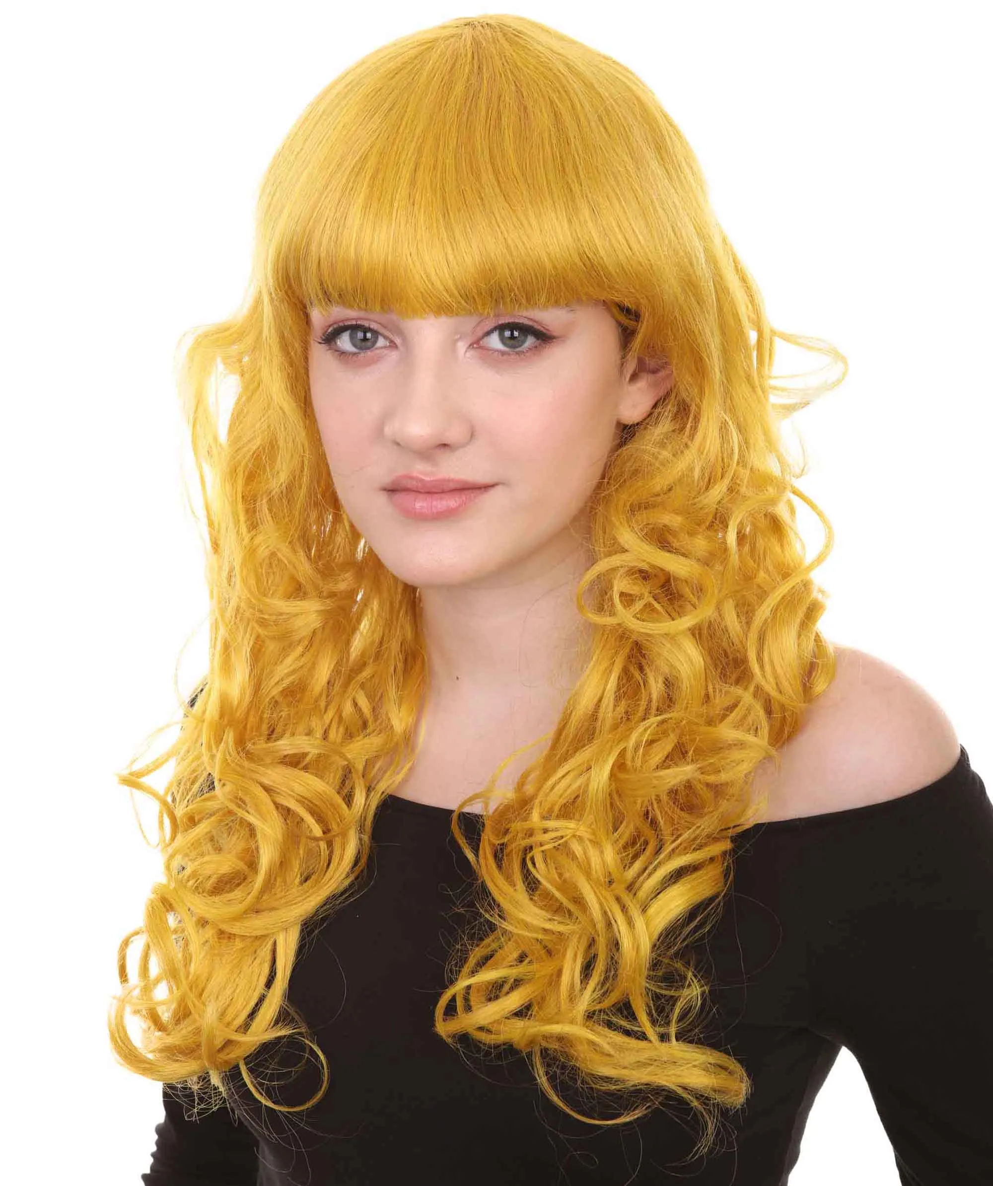 Women's Wig for Cosplay Anti-Hero Girl , Long Curly Party Ready Fancy Cosplay Halloween Wigs , Premium Breathable Capless Cap