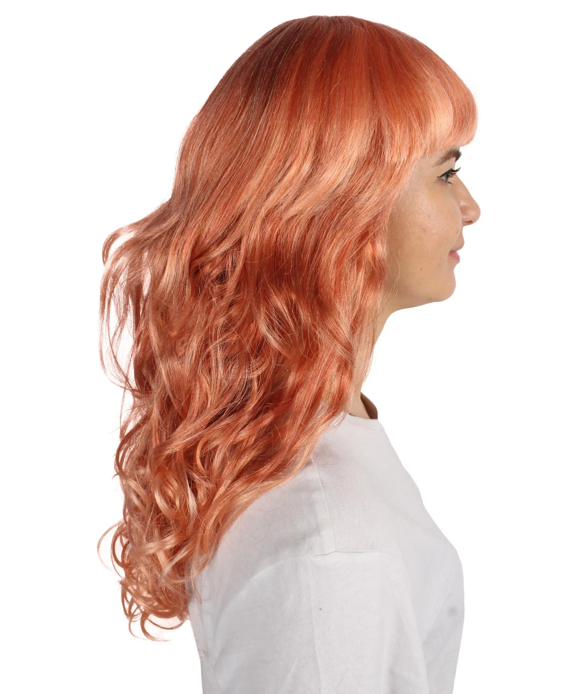 Women's Wig for Cosplay Anti-Hero Girl , Long Curly Party Ready Fancy Cosplay Halloween Wigs , Premium Breathable Capless Cap