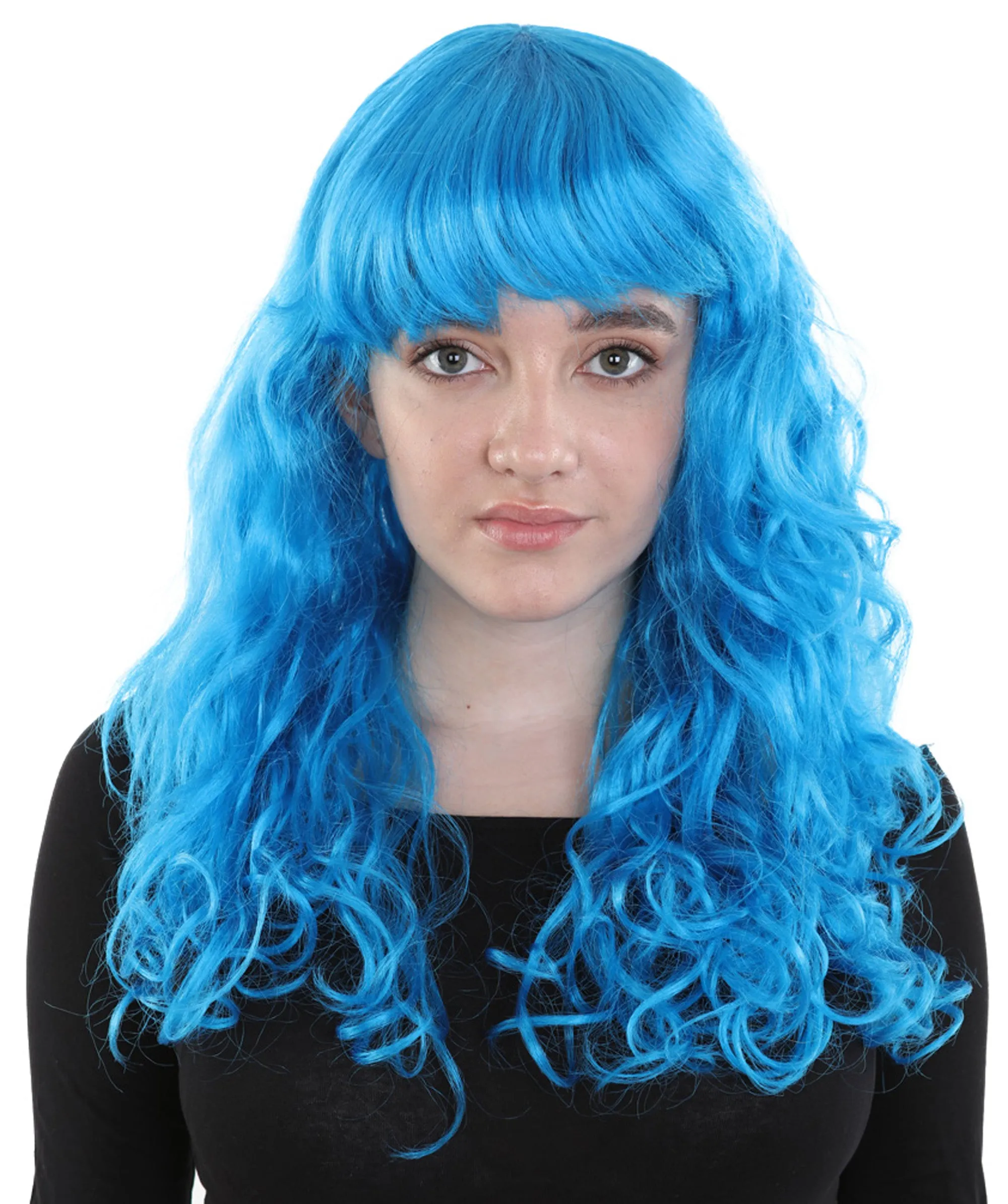 Women's Wig for Cosplay Anti-Hero Girl , Long Curly Party Ready Fancy Cosplay Halloween Wigs , Premium Breathable Capless Cap