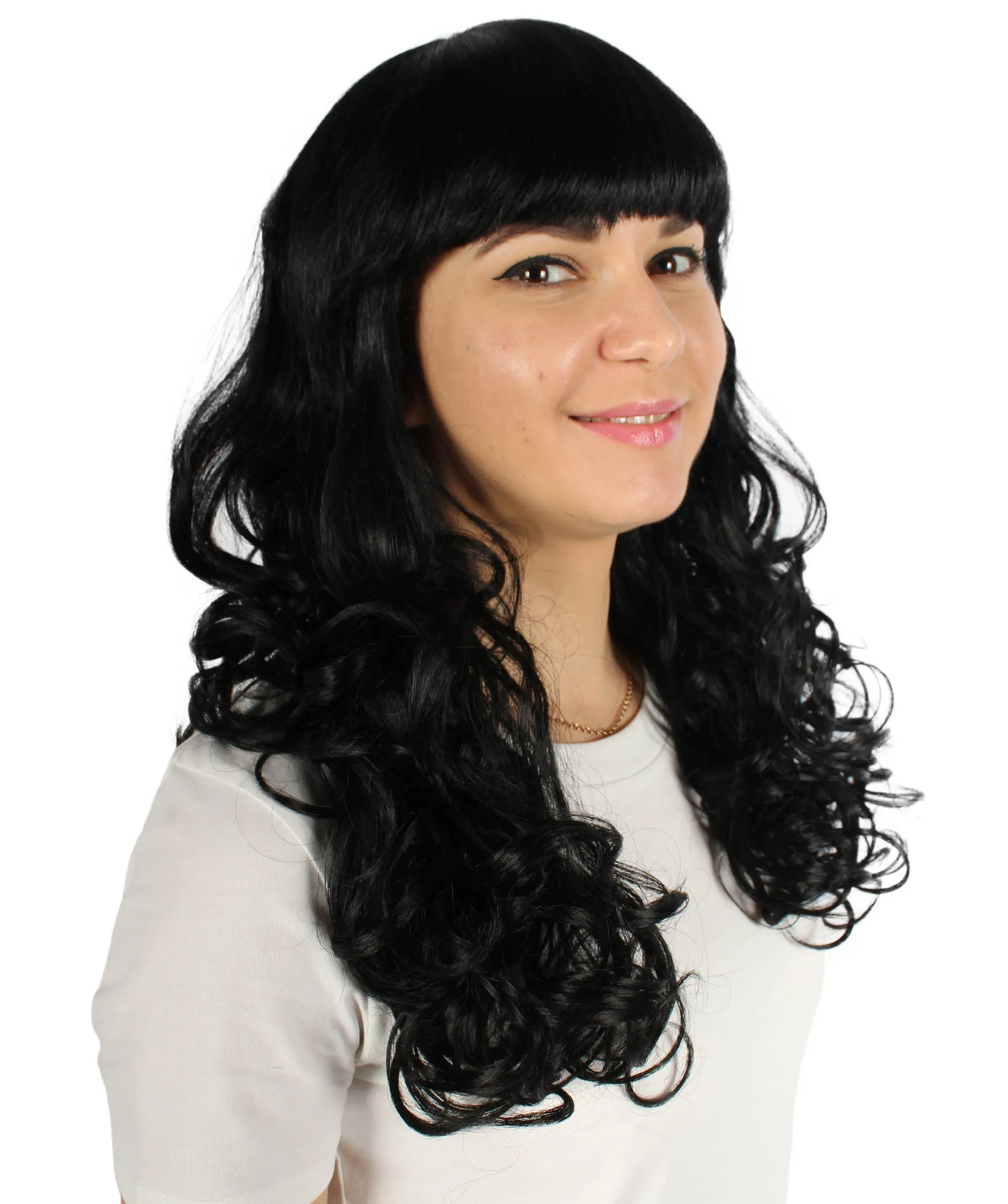 Women's Wig for Cosplay Anti-Hero Girl , Long Curly Party Ready Fancy Cosplay Halloween Wigs , Premium Breathable Capless Cap