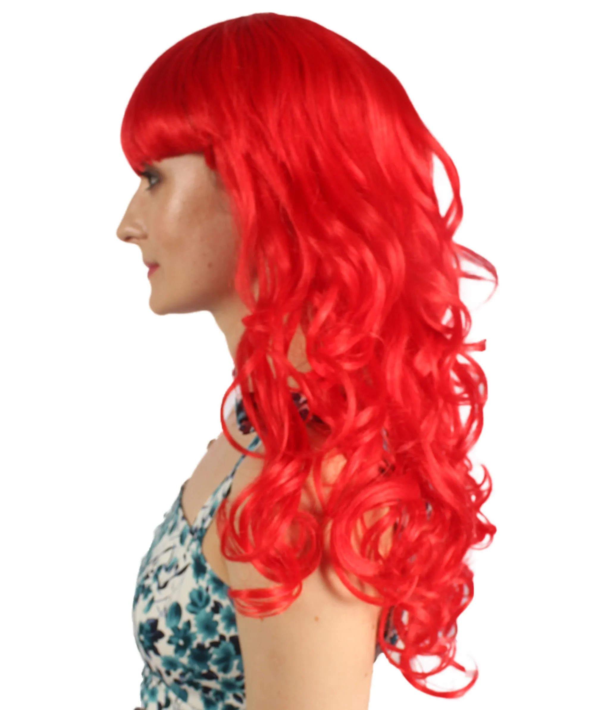 Women's Wig for Cosplay Anti-Hero Girl , Long Curly Party Ready Fancy Cosplay Halloween Wigs , Premium Breathable Capless Cap