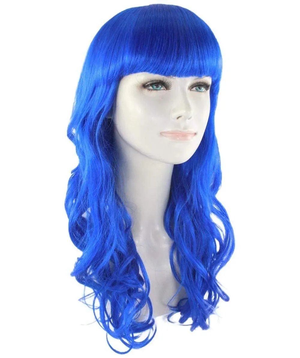 Women's Wig for Cosplay Anti-Hero Girl , Long Curly Party Ready Fancy Cosplay Halloween Wigs , Premium Breathable Capless Cap