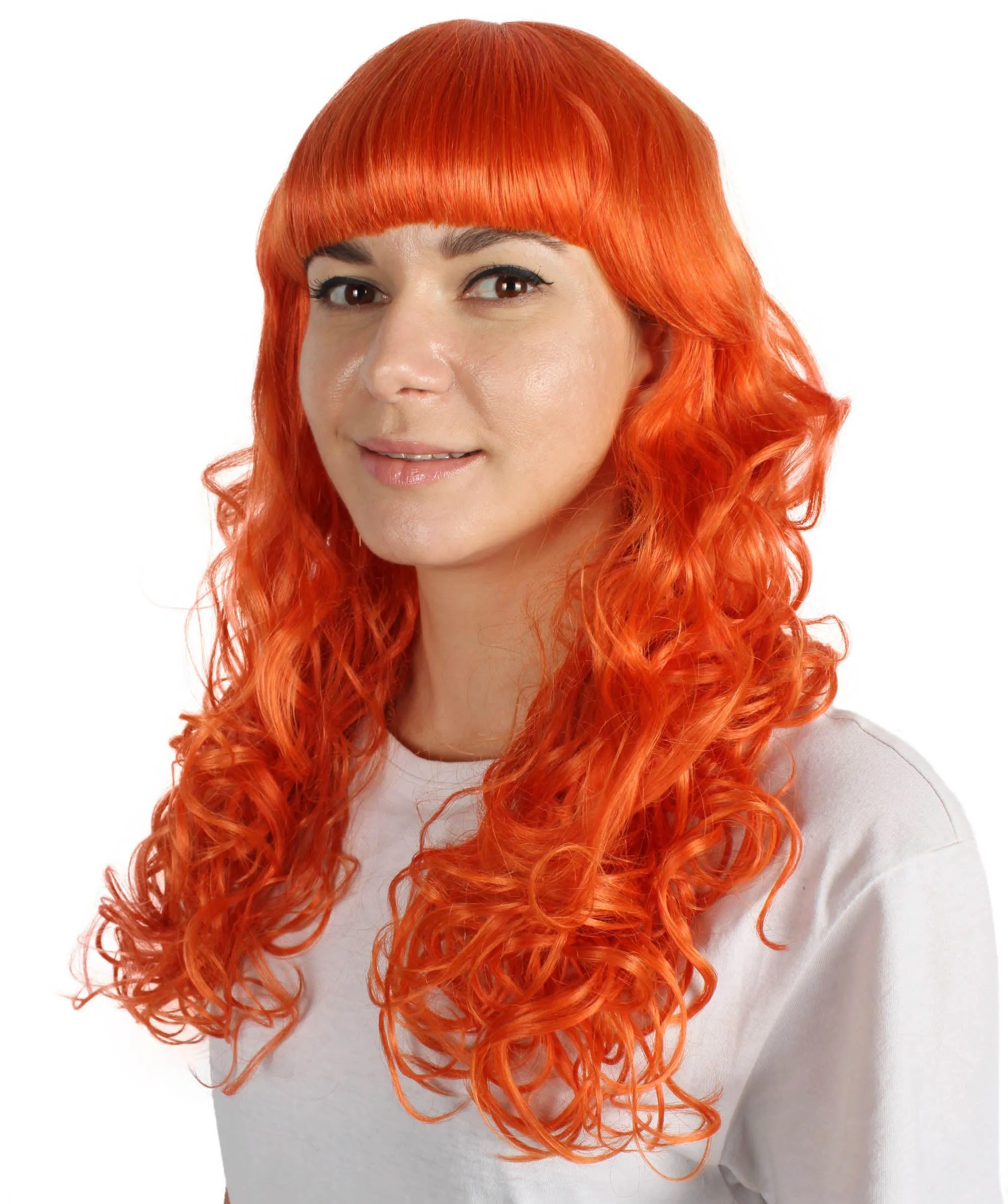 Women's Wig for Cosplay Anti-Hero Girl , Long Curly Party Ready Fancy Cosplay Halloween Wigs , Premium Breathable Capless Cap