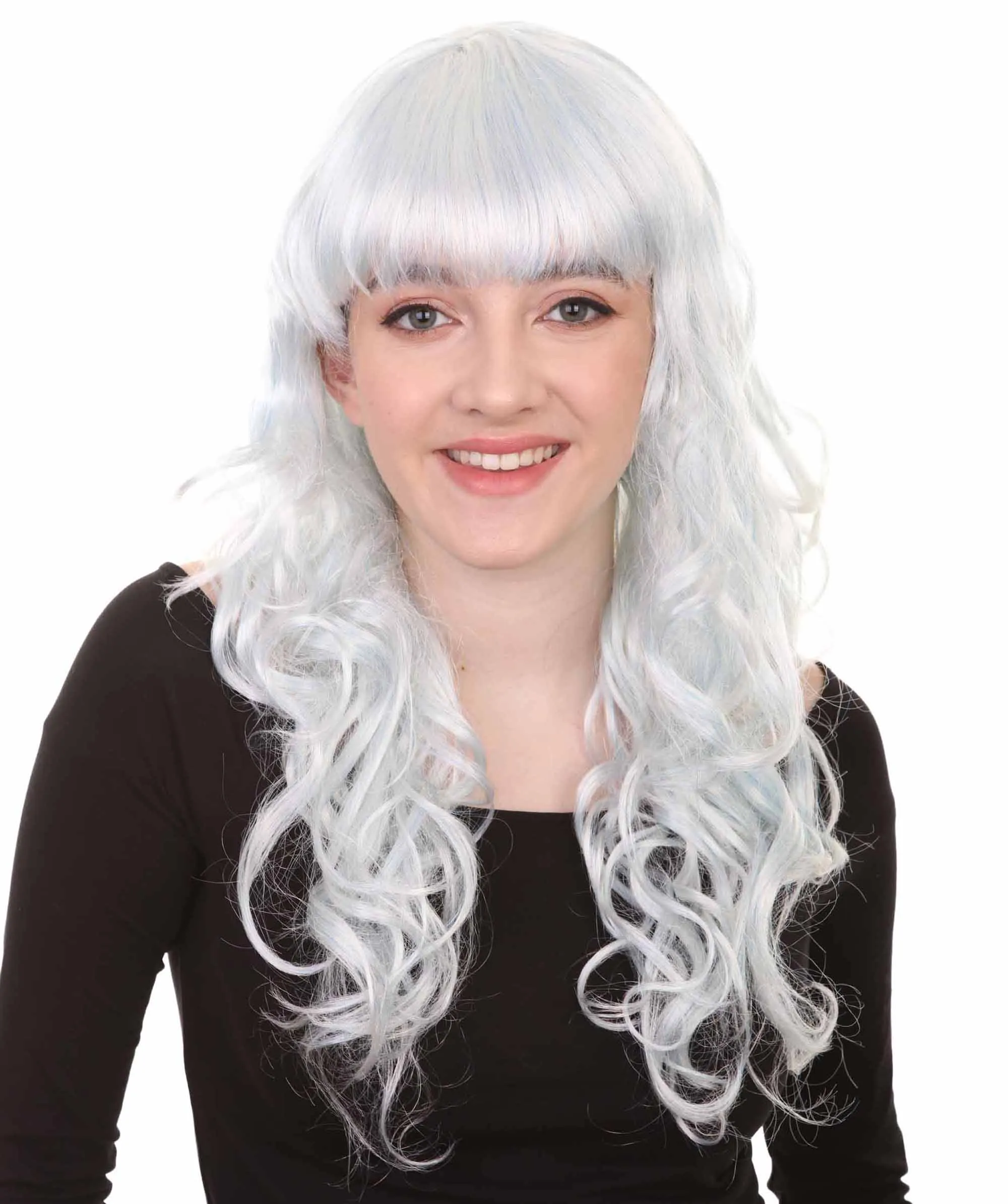 Women's Wig for Cosplay Anti-Hero Girl , Long Curly Party Ready Fancy Cosplay Halloween Wigs , Premium Breathable Capless Cap