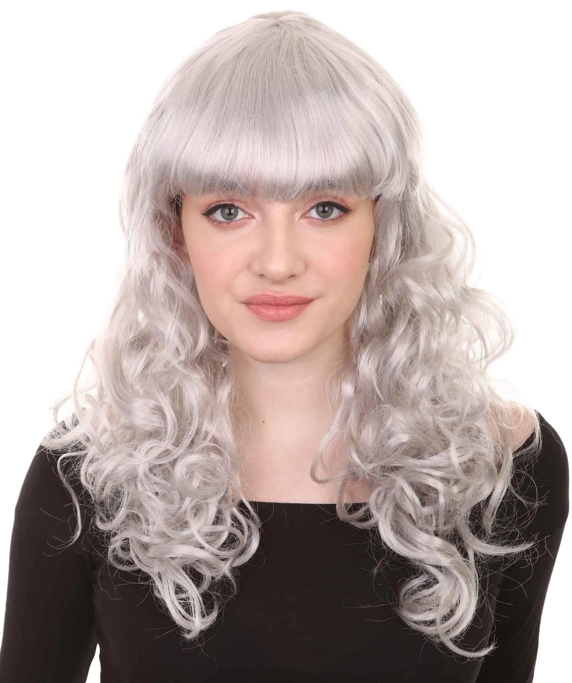 Women's Wig for Cosplay Anti-Hero Girl , Long Curly Party Ready Fancy Cosplay Halloween Wigs , Premium Breathable Capless Cap