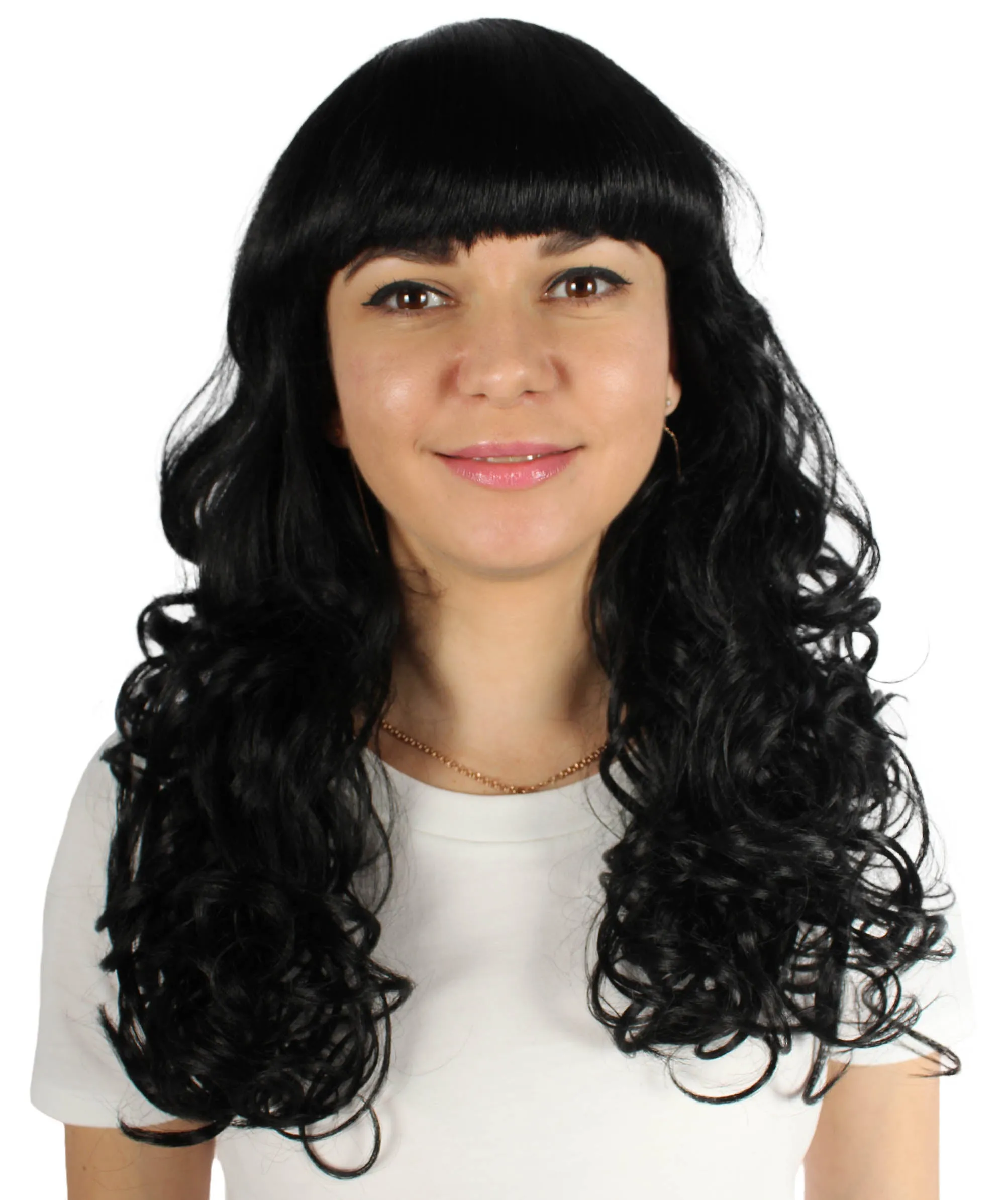 Women's Wig for Cosplay Anti-Hero Girl , Long Curly Party Ready Fancy Cosplay Halloween Wigs , Premium Breathable Capless Cap