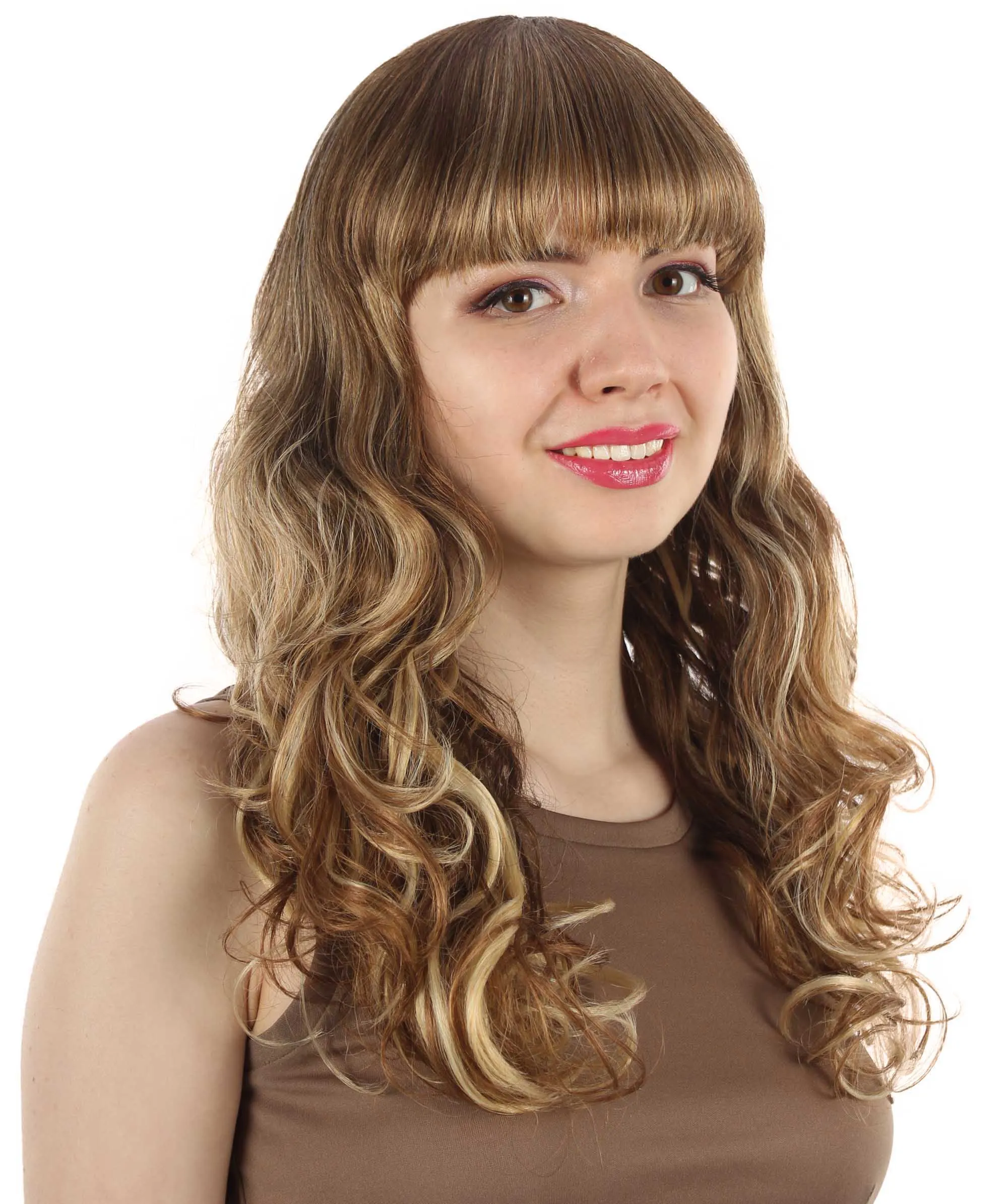 Women's Wig for Cosplay Anti-Hero Girl , Long Curly Party Ready Fancy Cosplay Halloween Wigs , Premium Breathable Capless Cap
