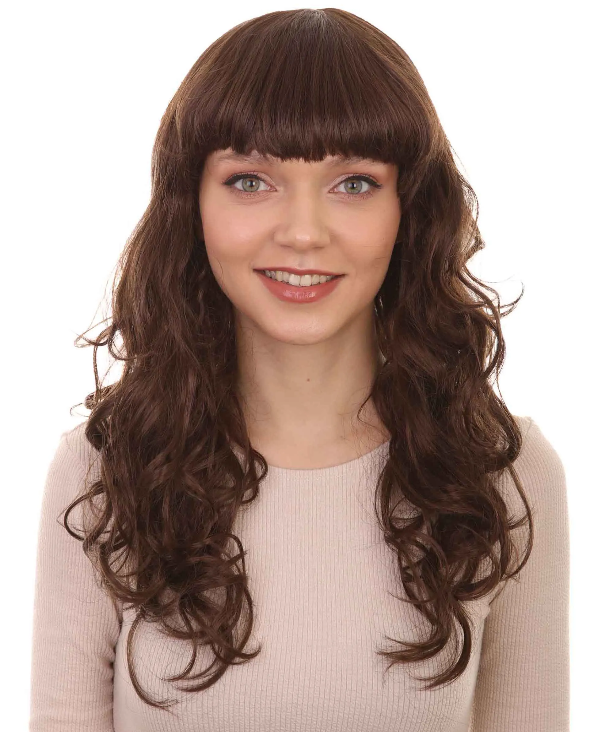 Women's Wig for Cosplay Anti-Hero Girl , Long Curly Party Ready Fancy Cosplay Halloween Wigs , Premium Breathable Capless Cap