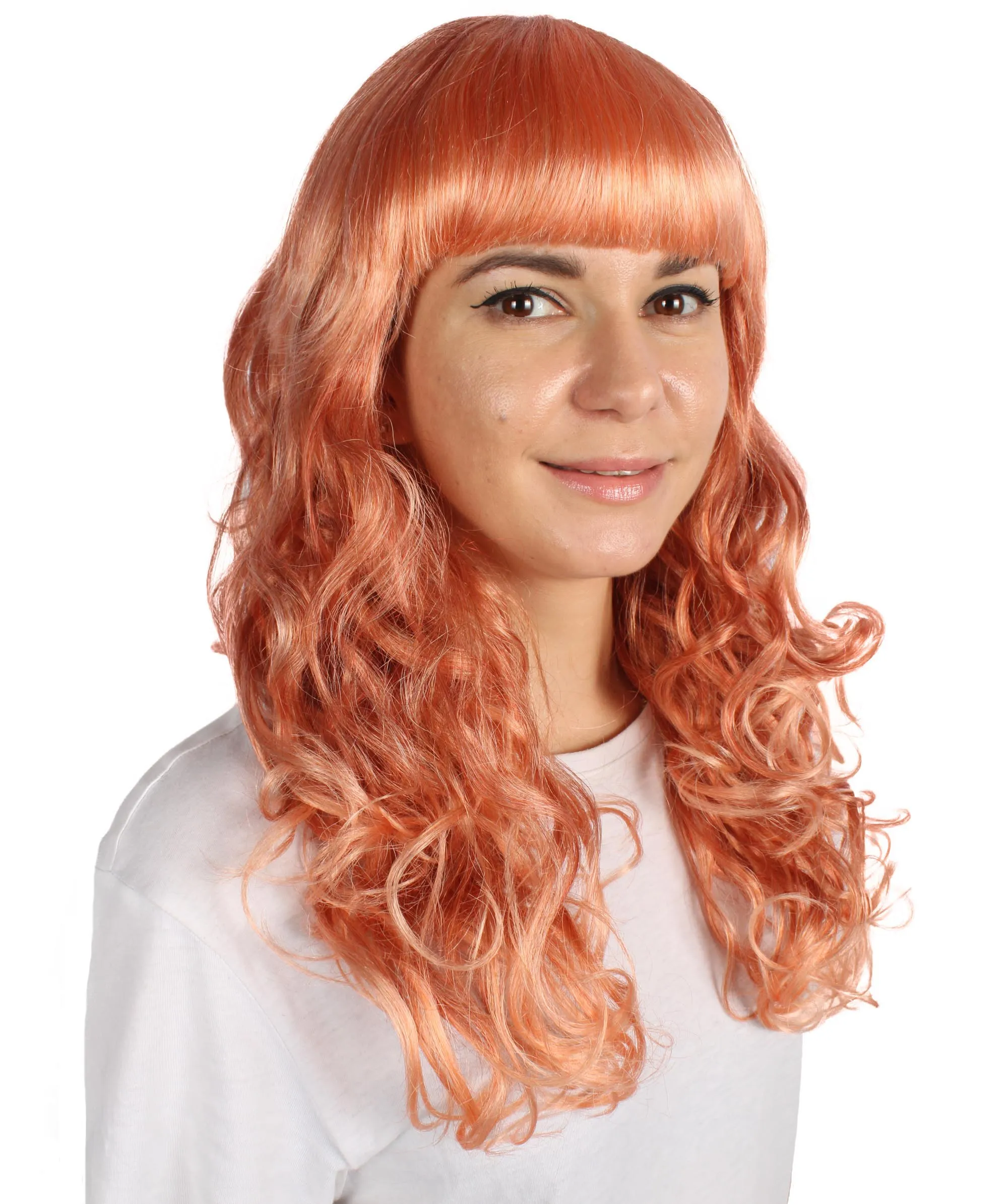 Women's Wig for Cosplay Anti-Hero Girl , Long Curly Party Ready Fancy Cosplay Halloween Wigs , Premium Breathable Capless Cap