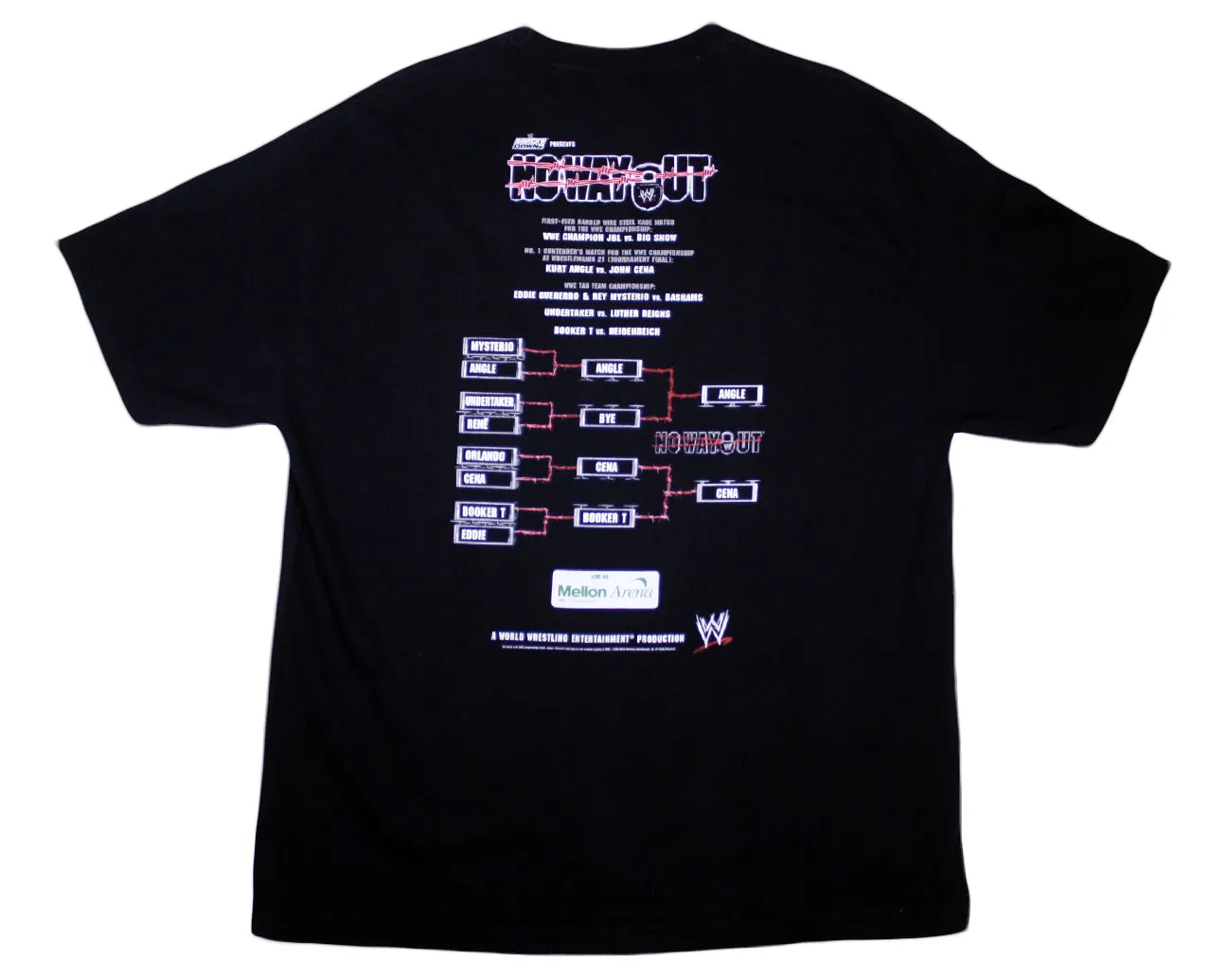 WWE NO WAY OUT 2005 T-SHIRT XL