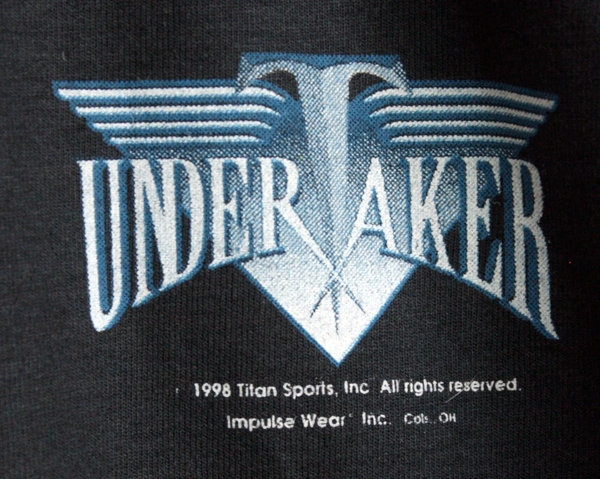 WWF UNDERTAKER LOGO T-SHIRT SMALL